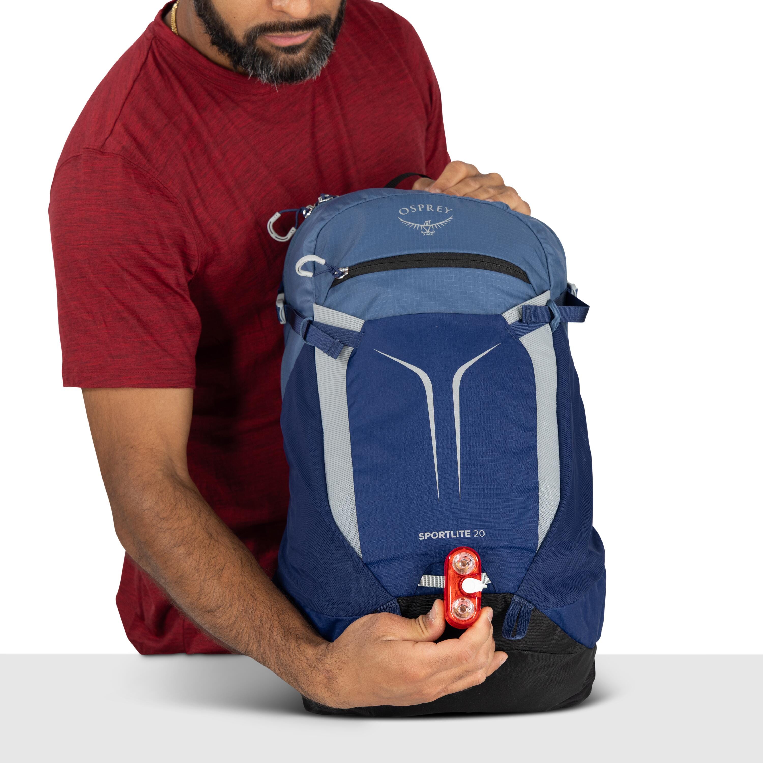 Osprey Sportlite 20 Hiking Backpack 20L in Serenity Blue — detail view 2