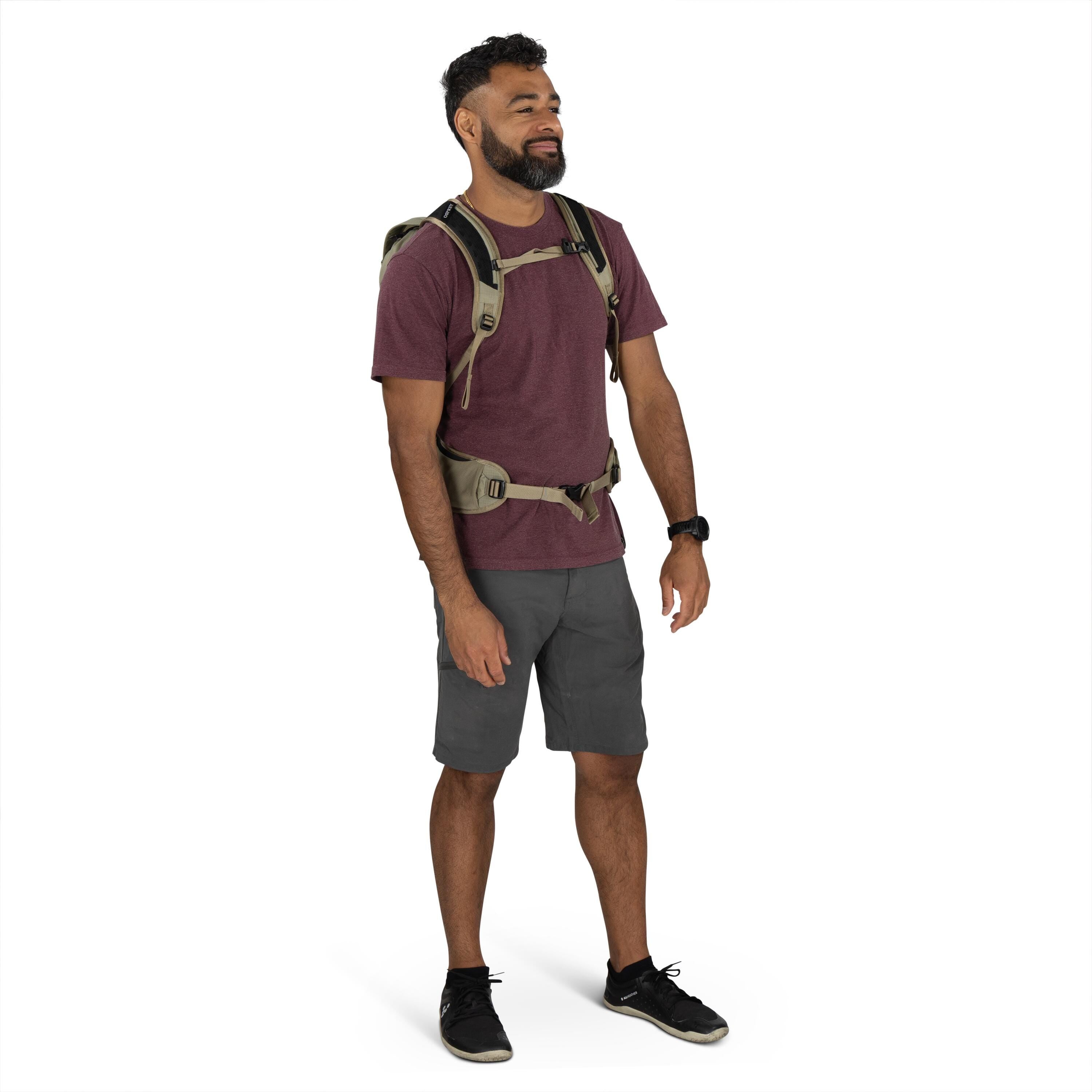 Osprey Sportlite 22 Hiking Backpack 22L in Olive Tan — lifestyle