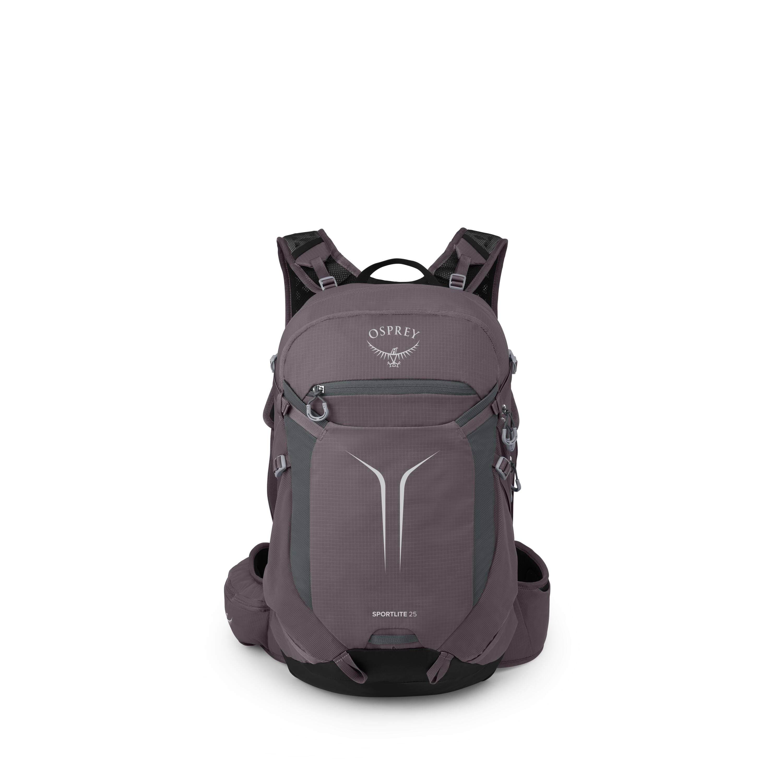 Osprey Sportlite 25 Extended Fit Hiking Backpack 25L in Graphite Purple — front view