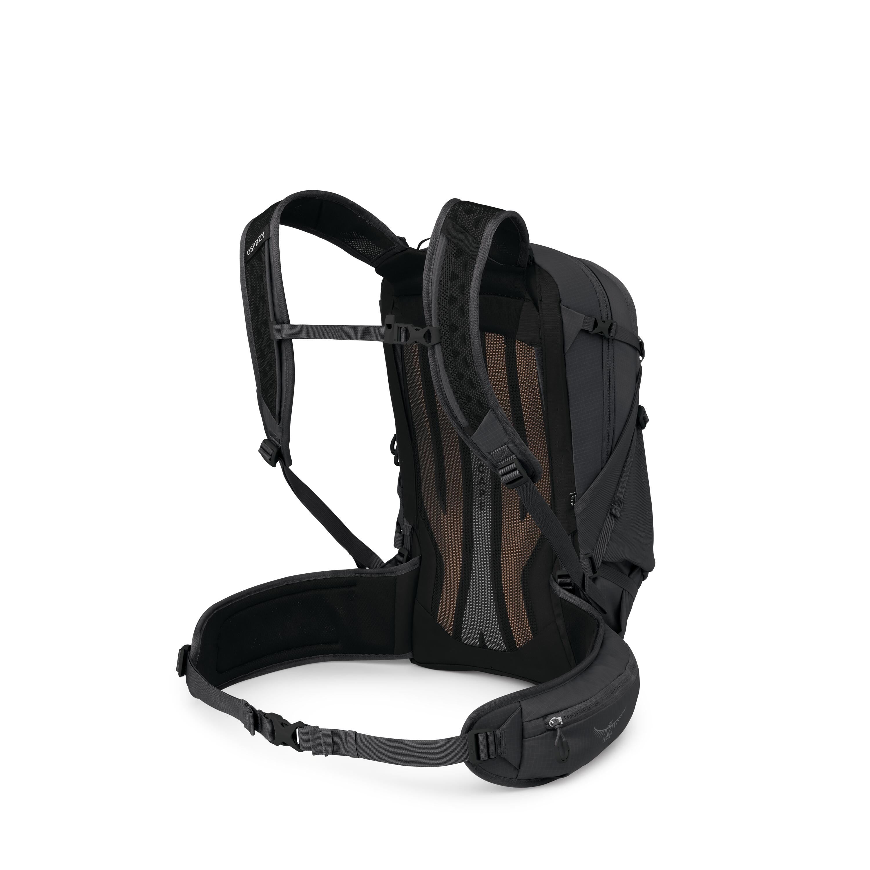 Osprey Sportlite 25 Extended Fit Hiking Backpack 25L in Raven Black — back view