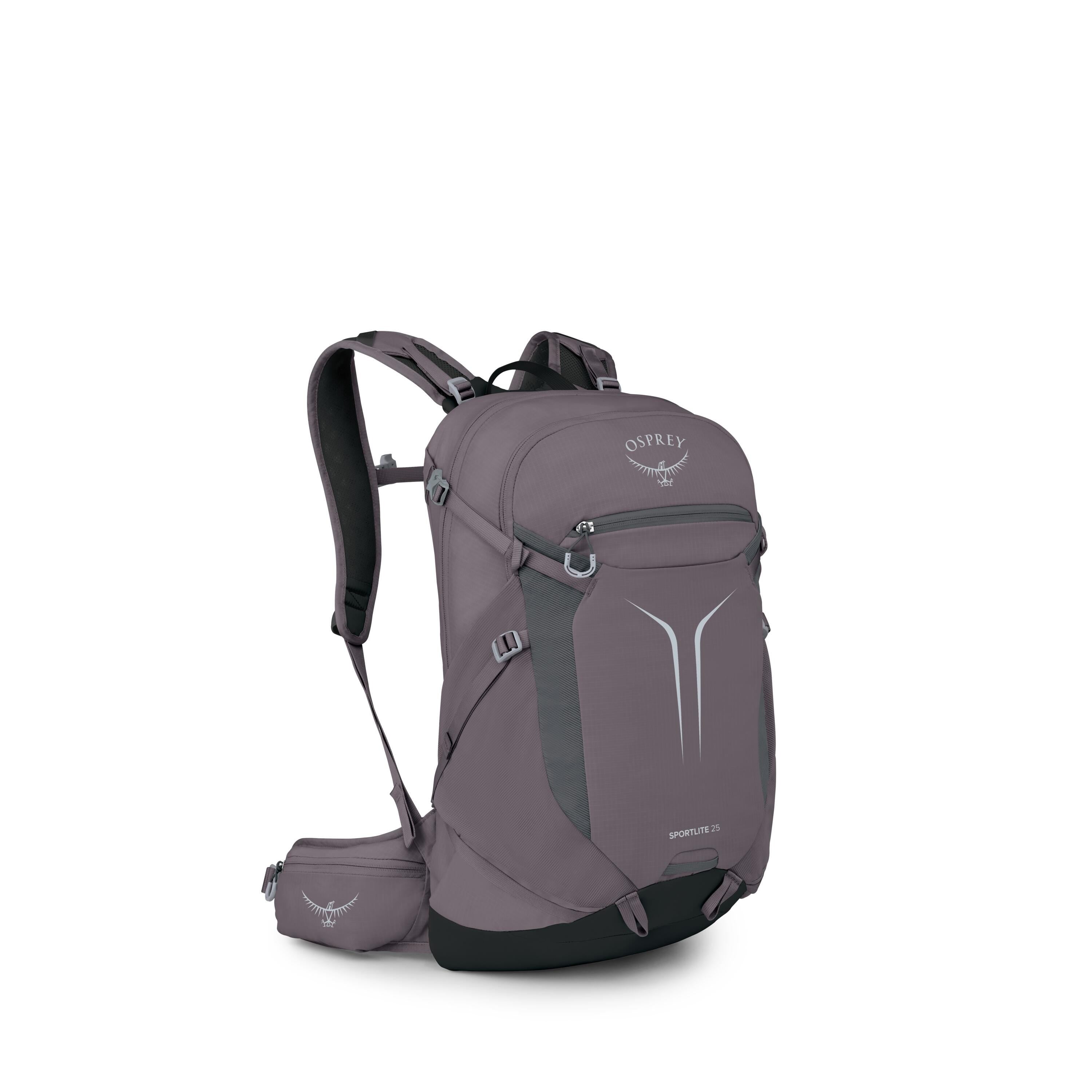 Osprey Sportlite 25 Hiking Backpack 25L in Graphite Purple — angle view 2