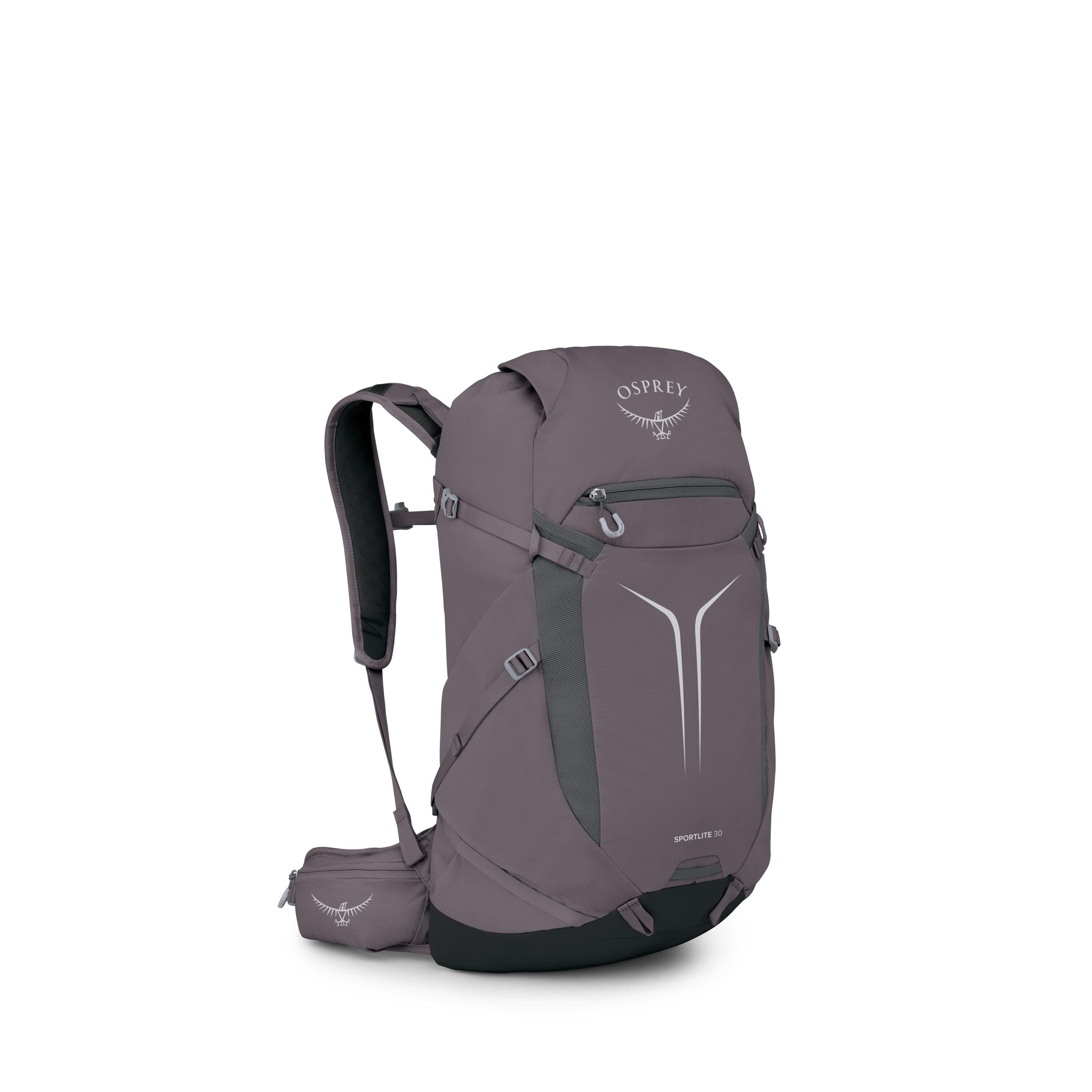 Osprey Sportlite 30 Hiking Backpack 30L in Graphite Purple — angle view 2