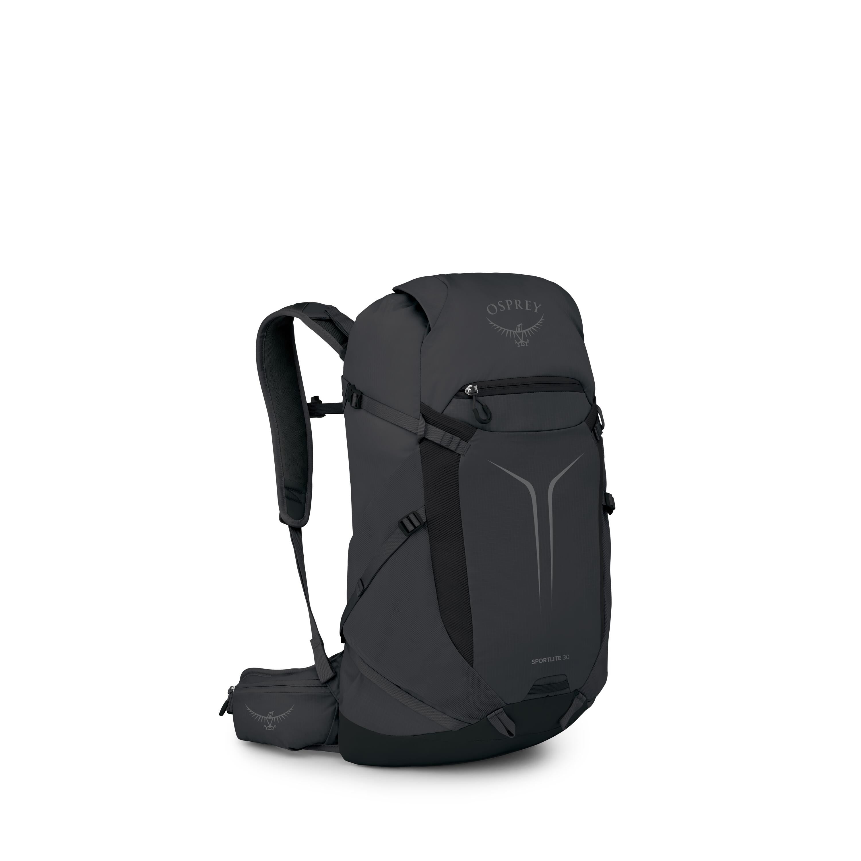 Osprey Sportlite 30 Hiking Backpack 30L in Raven Black — angle view 2