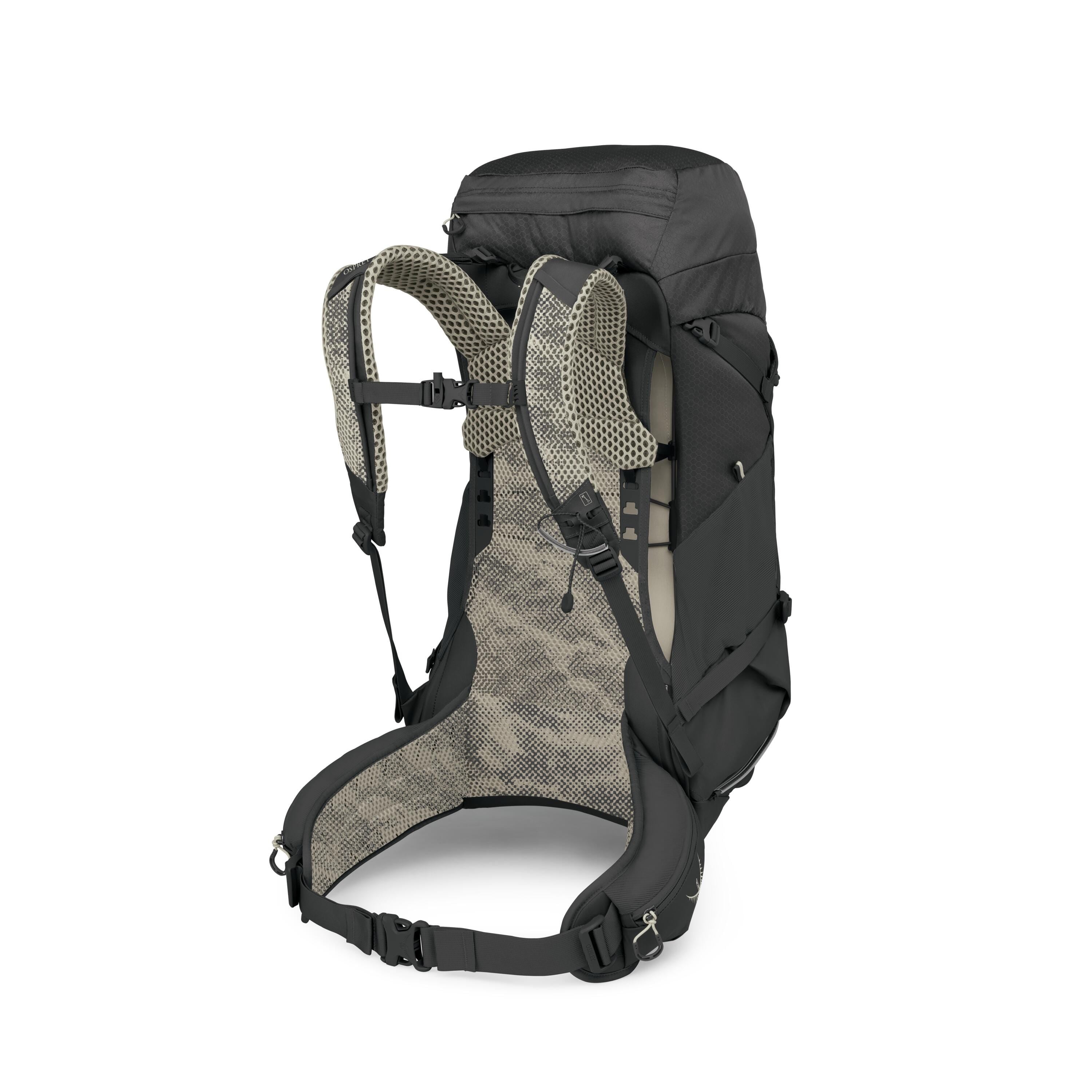 Osprey Stratos 36 Hiking Backpack 36L in Raven Black — back view