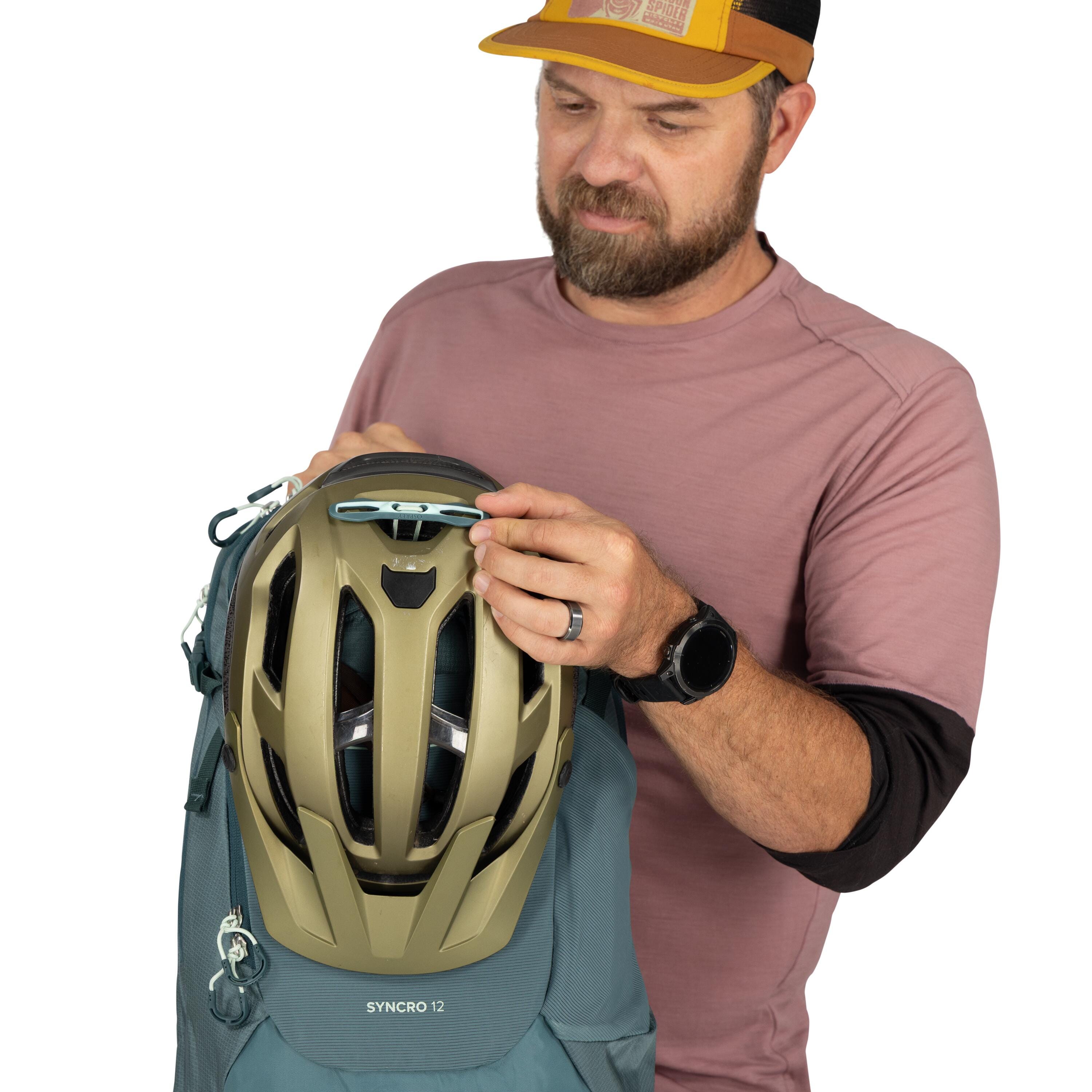 Osprey Syncro 12 Bike Hydration Pack 12L in Cascade Blue — detail view 2