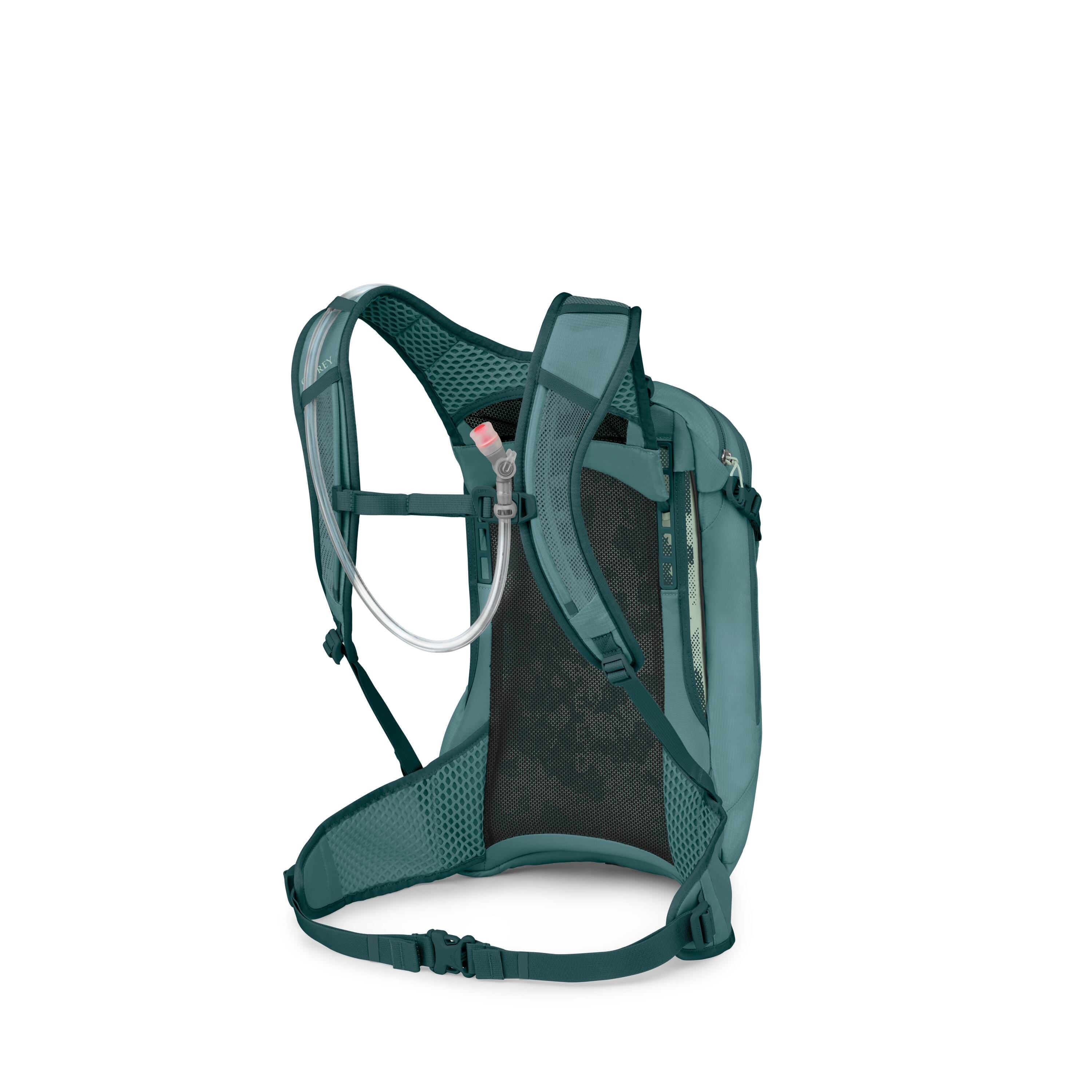 Osprey Syncro 12 Bike Hydration Pack 12L in Cascade Blue — back view
