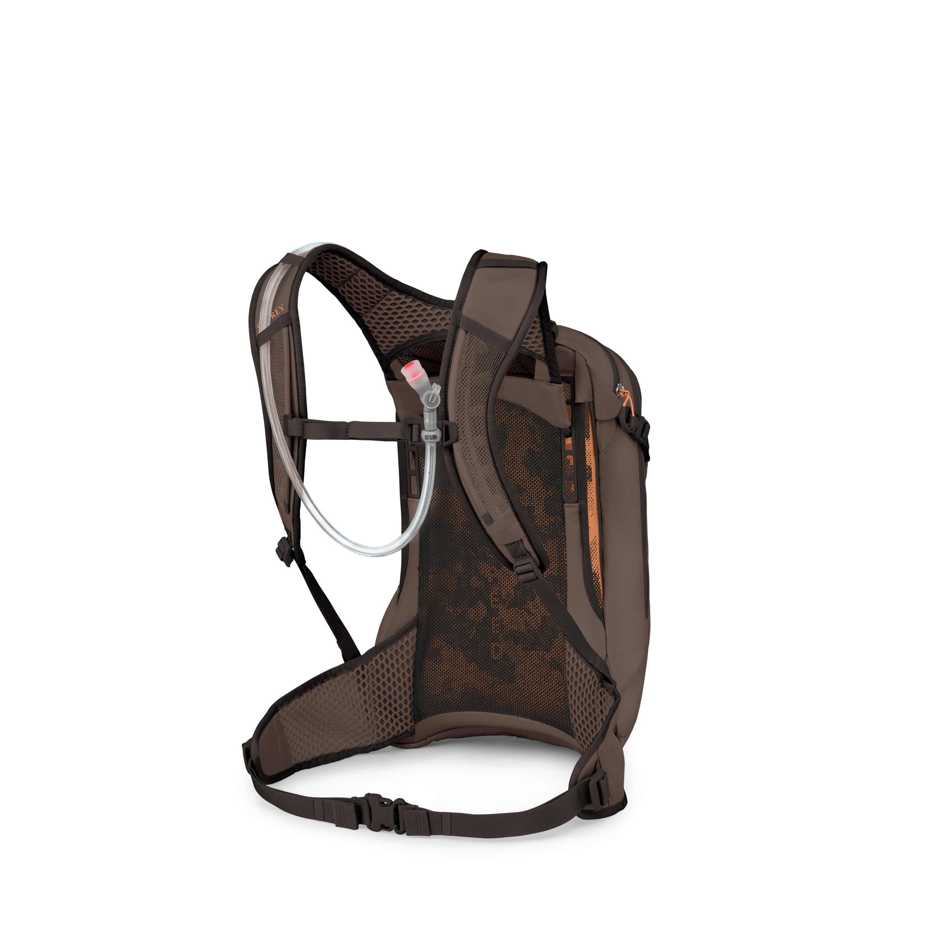Osprey Syncro 12 Bike Hydration Pack 12L in Truffle Brown — back view