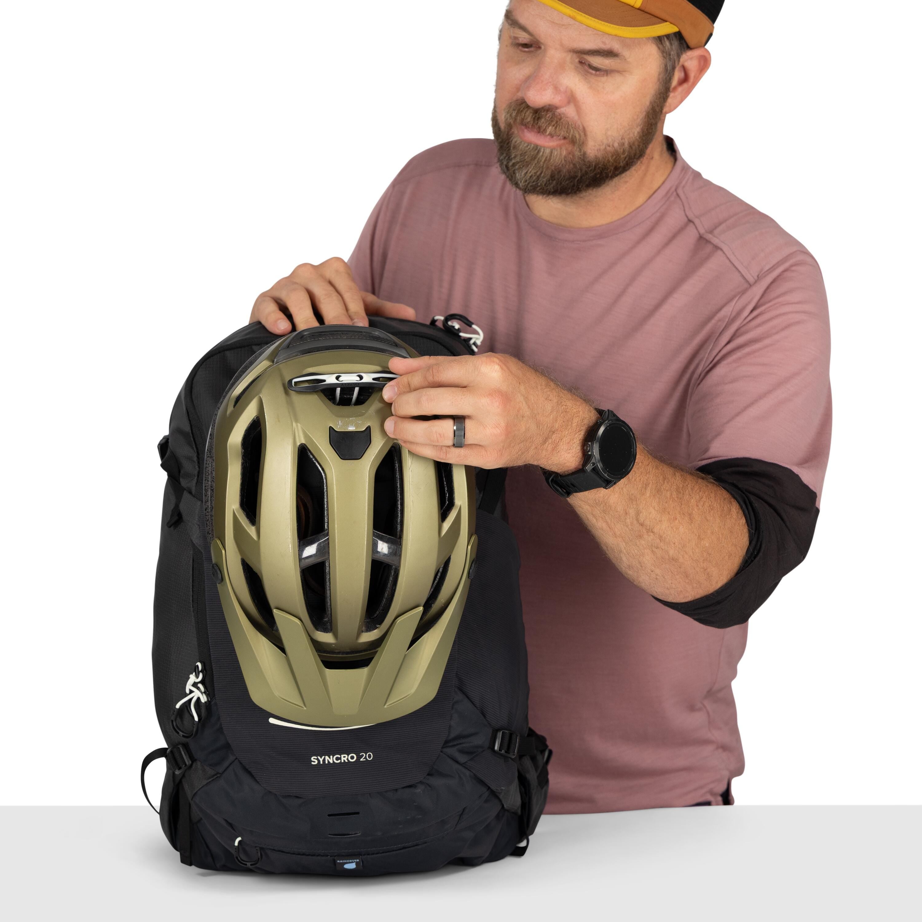 Osprey Syncro 20 Bike Hydration Pack 20L in Raven Black — detail view 2