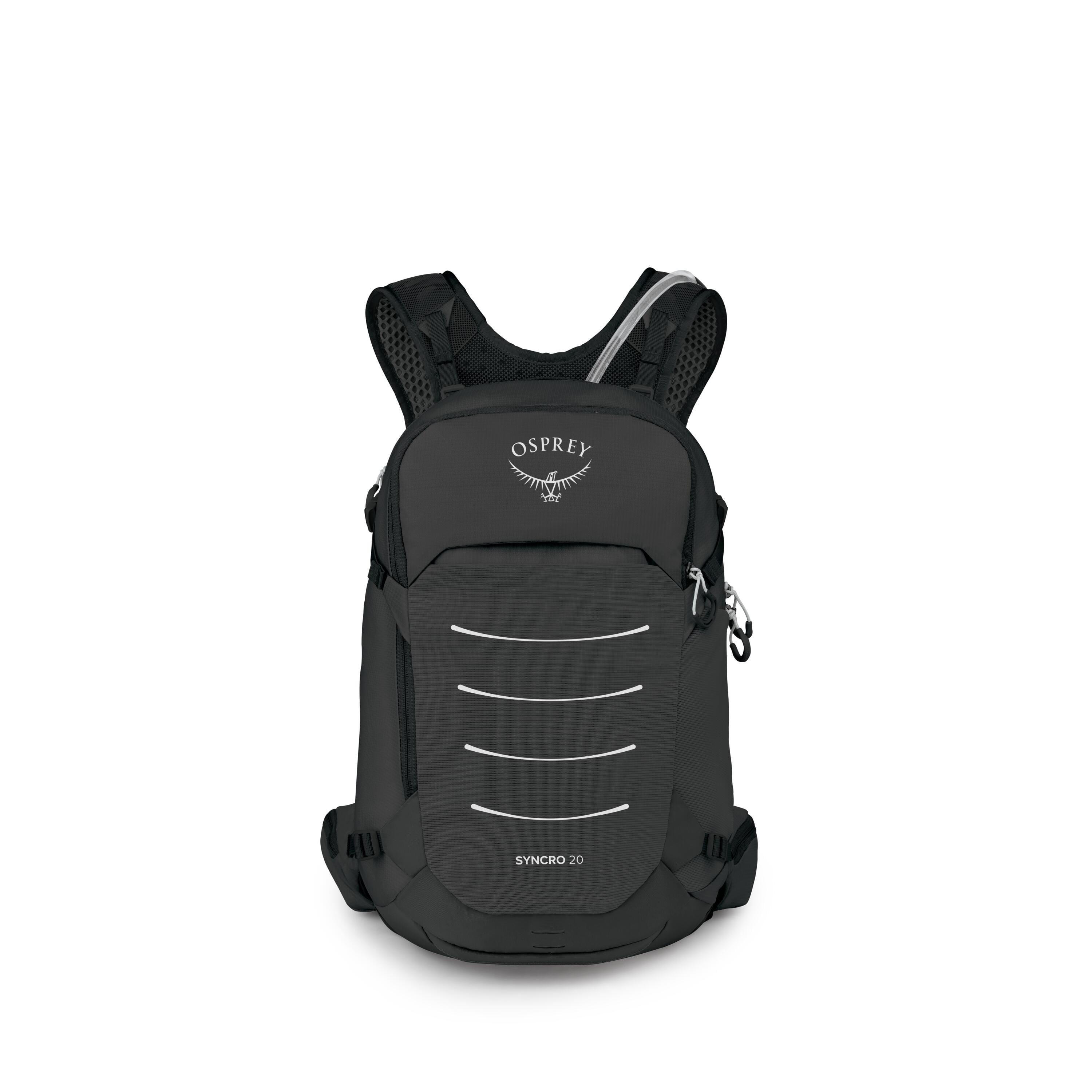 Osprey Syncro 20 Bike Hydration Pack 20L in Raven Black — front view