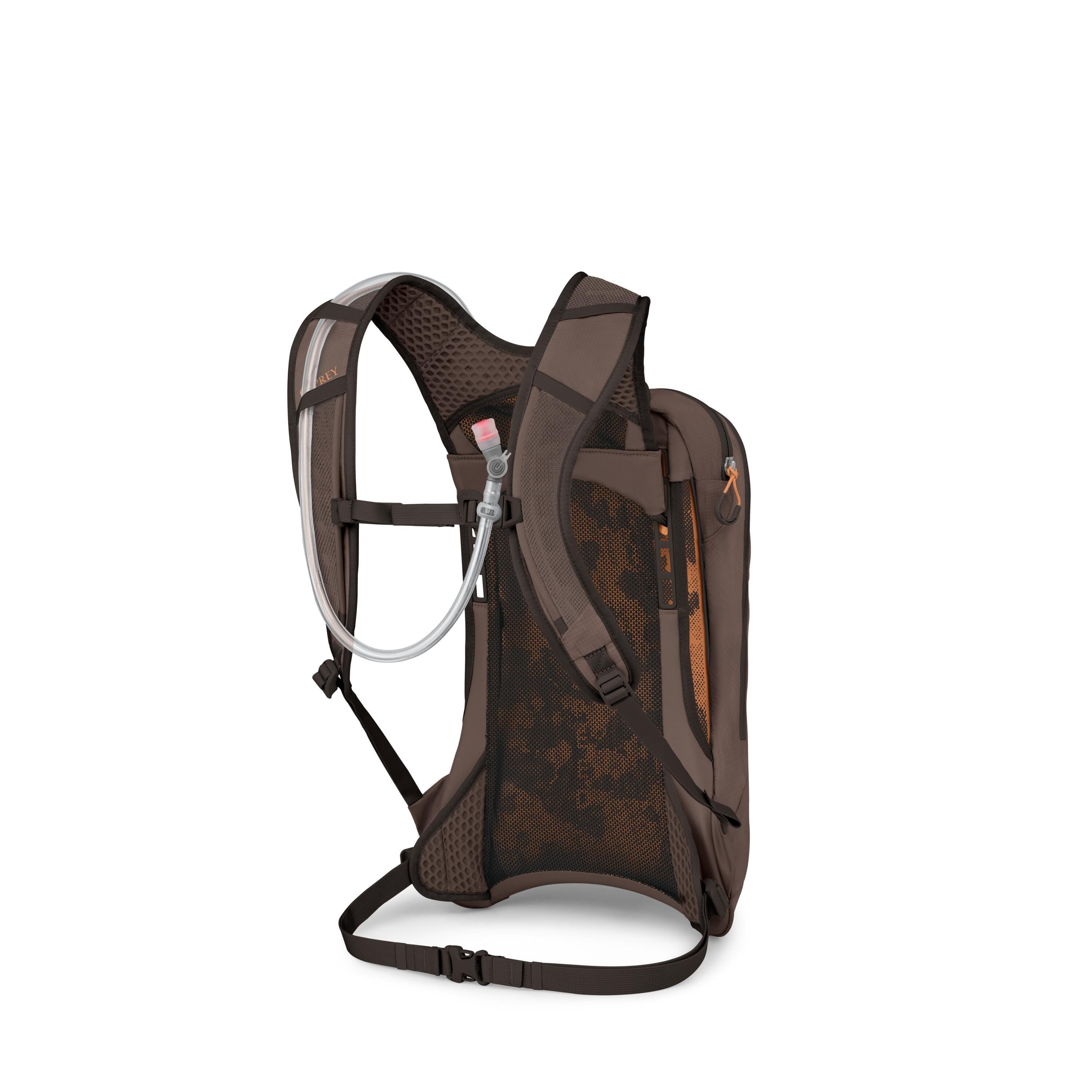 Osprey Syncro 5 Bike Hydration Pack 5L in Truffle Brown — back view