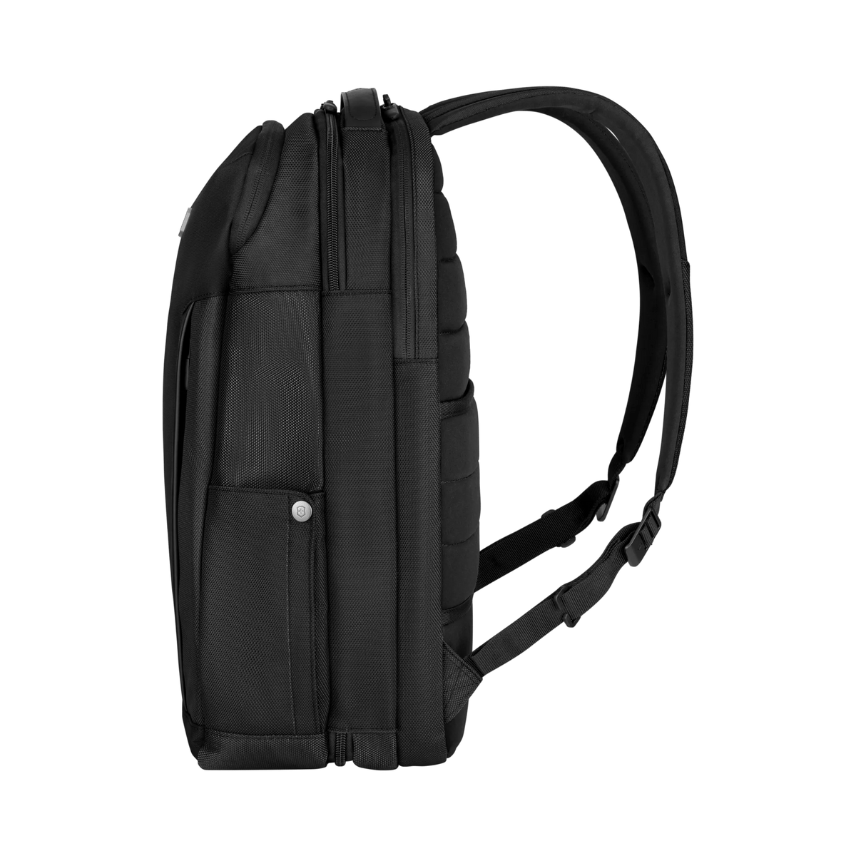 Victorinox Altmont Professional Deluxe Travel Laptop Backpack in Black — side view # color_Black