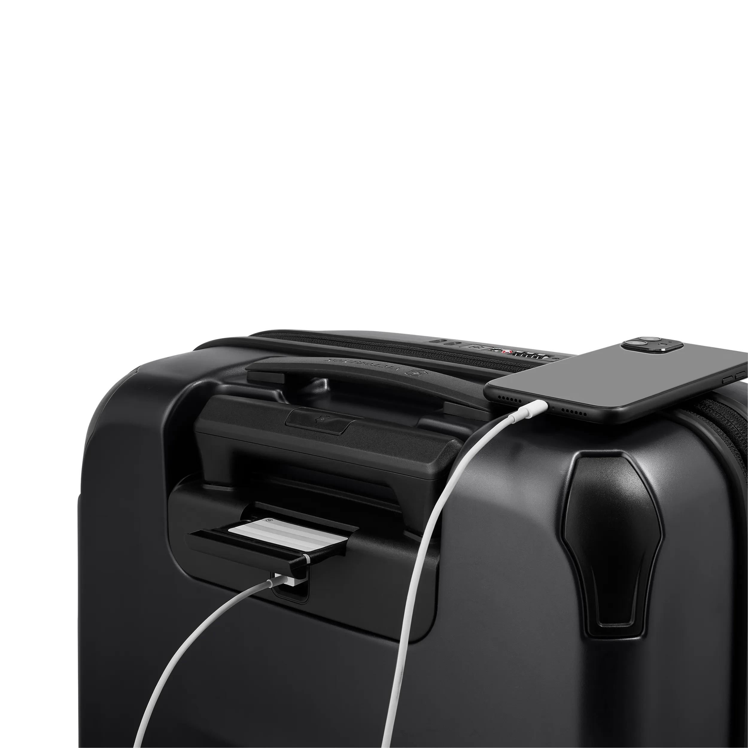 Victorinox Spectra 3.0 Frequent Flyer Plus Carry-On in Black — detail view