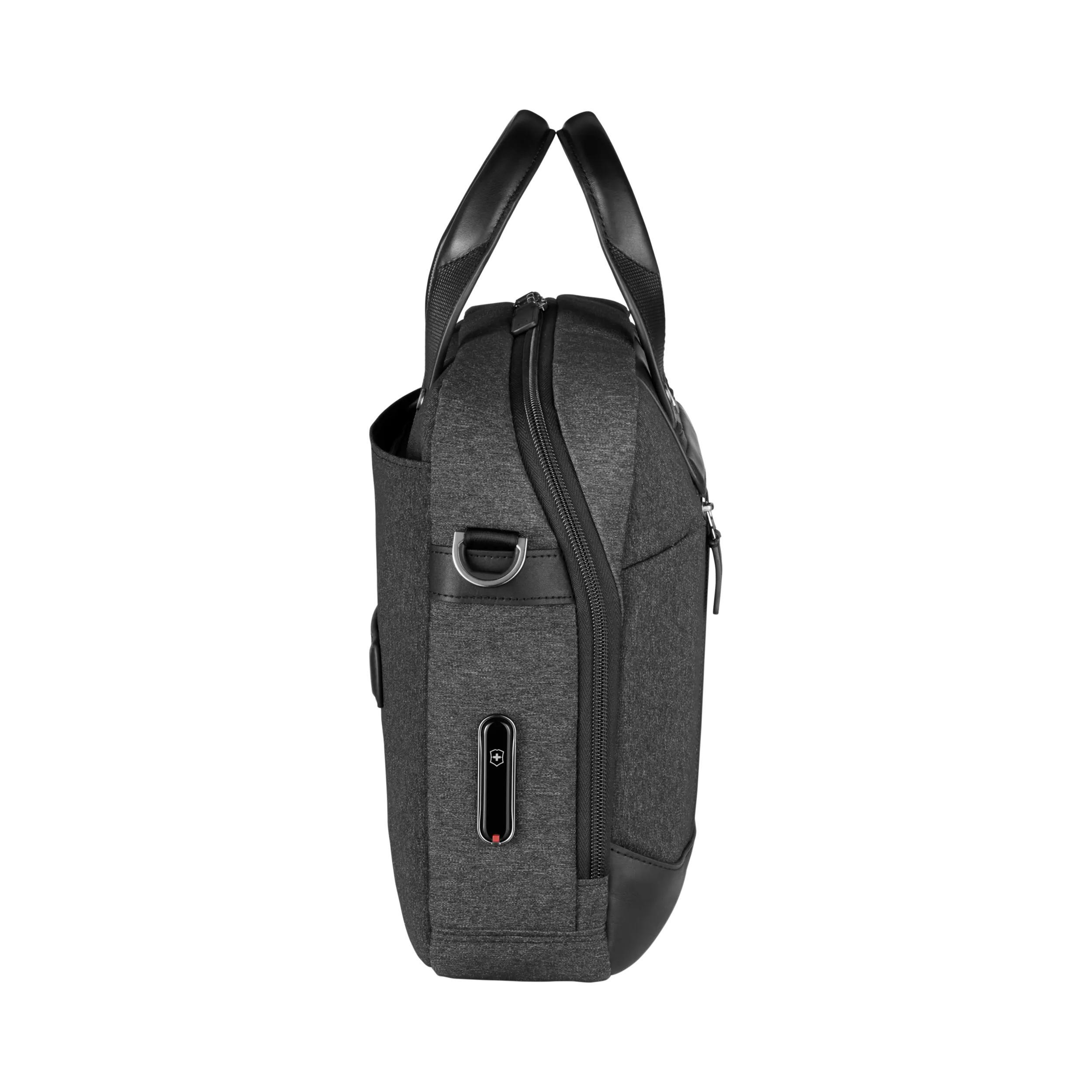 Victorinox Architecture Urban2 Briefcase in Grey / Black — angle view 5