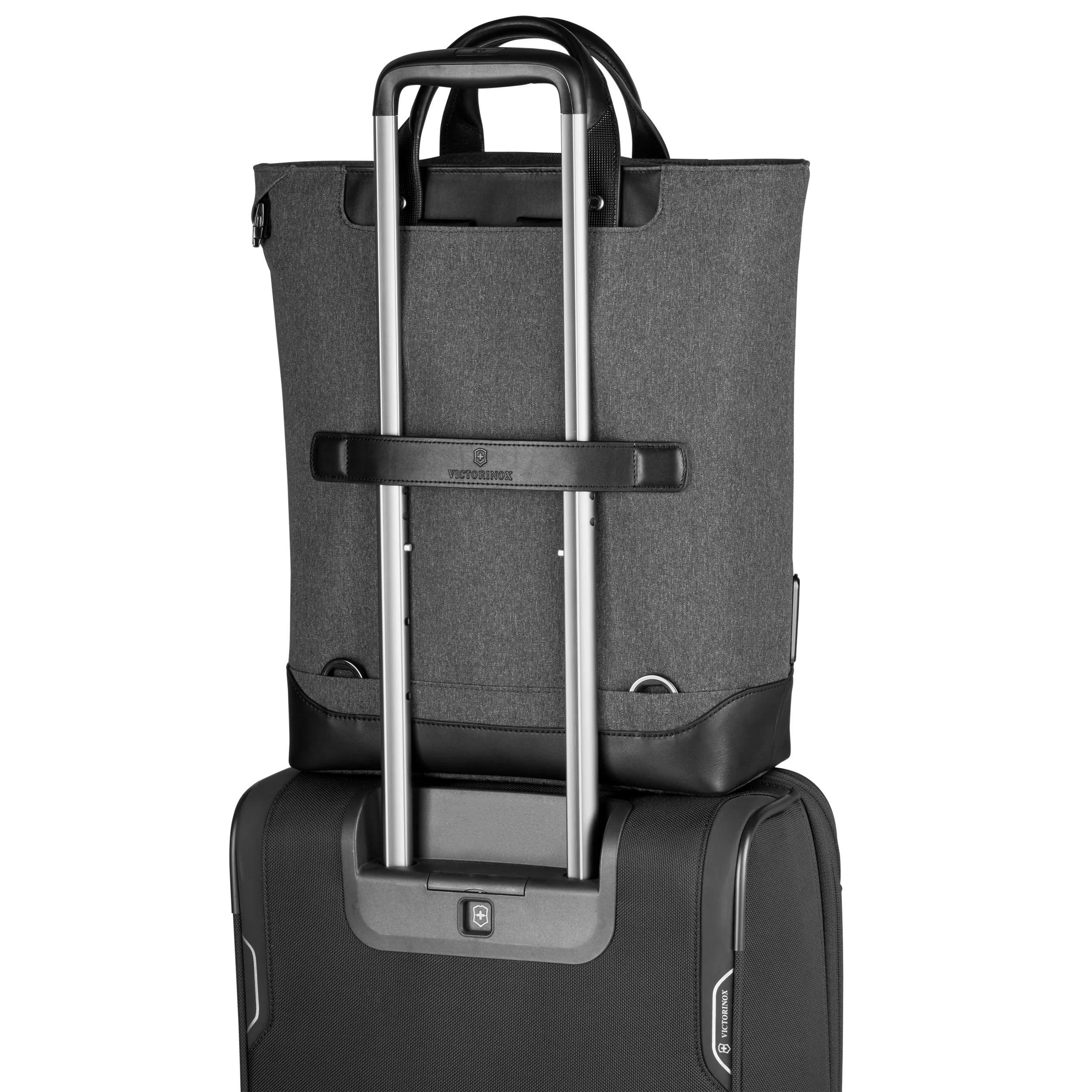 Victorinox Architecture Urban2 2-Way Carry Tote in Grey / Black — detail view