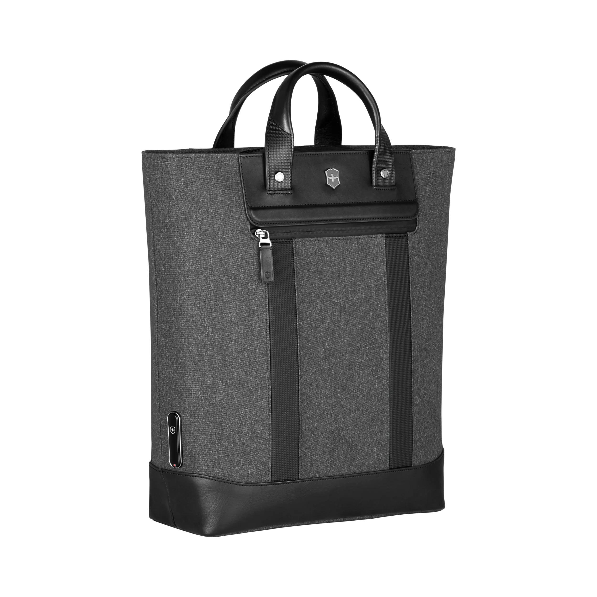 Victorinox Architecture Urban2 2-Way Carry Tote in Grey / Black — angle view 5