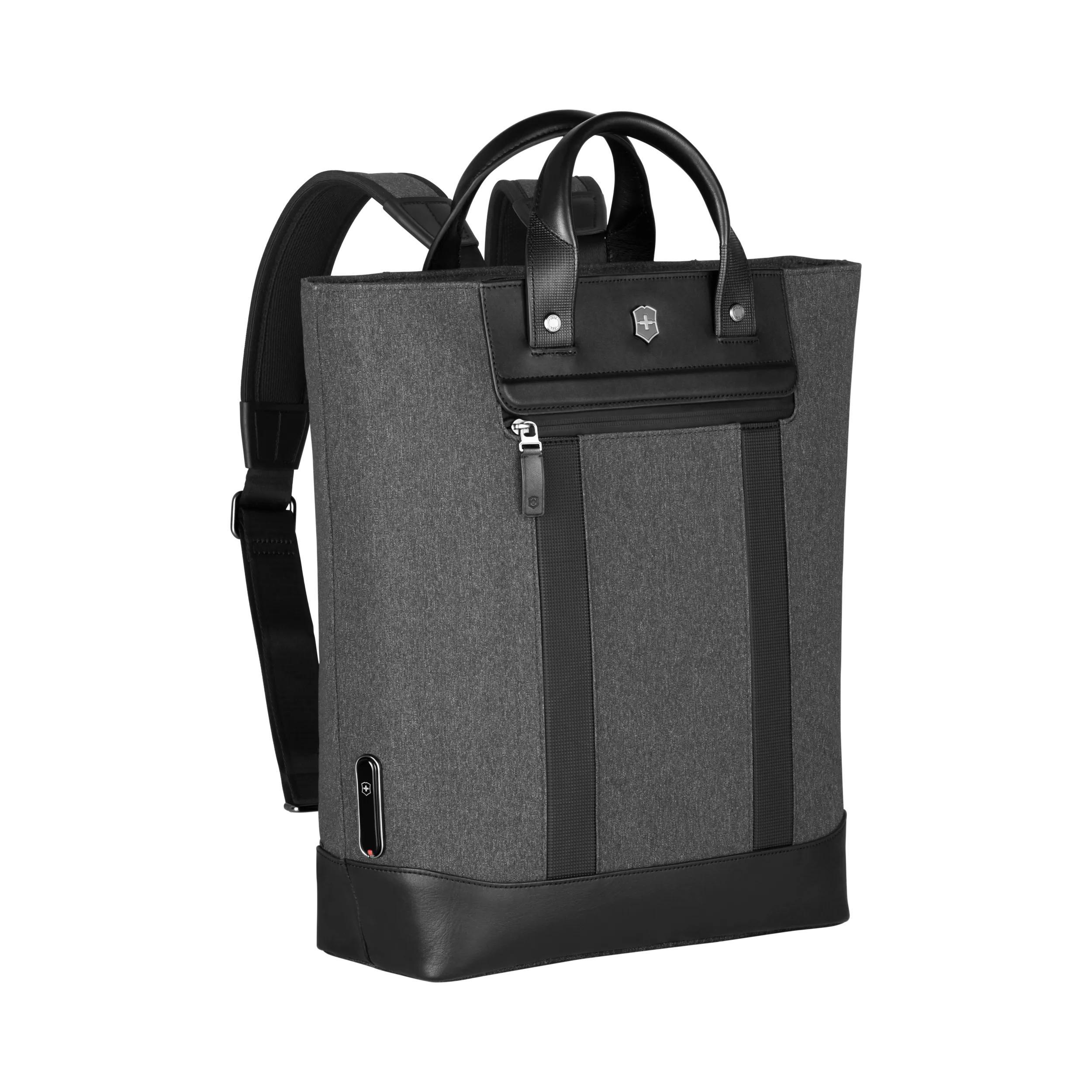 Victorinox Architecture Urban2 2-Way Carry Tote in Grey / Black — angle view 6