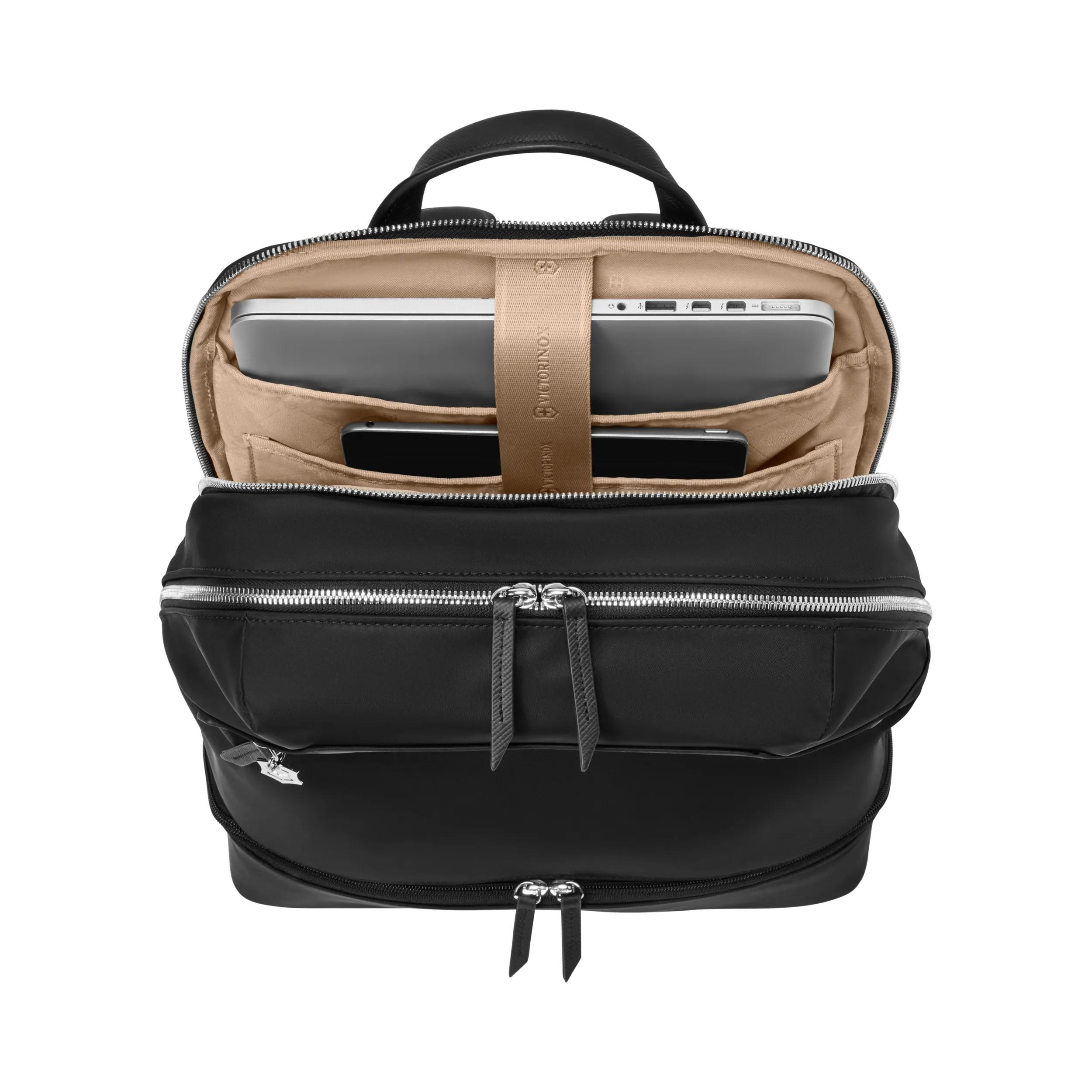 Victorinox Victoria Signature Deluxe Backpack in Black — detail view 3