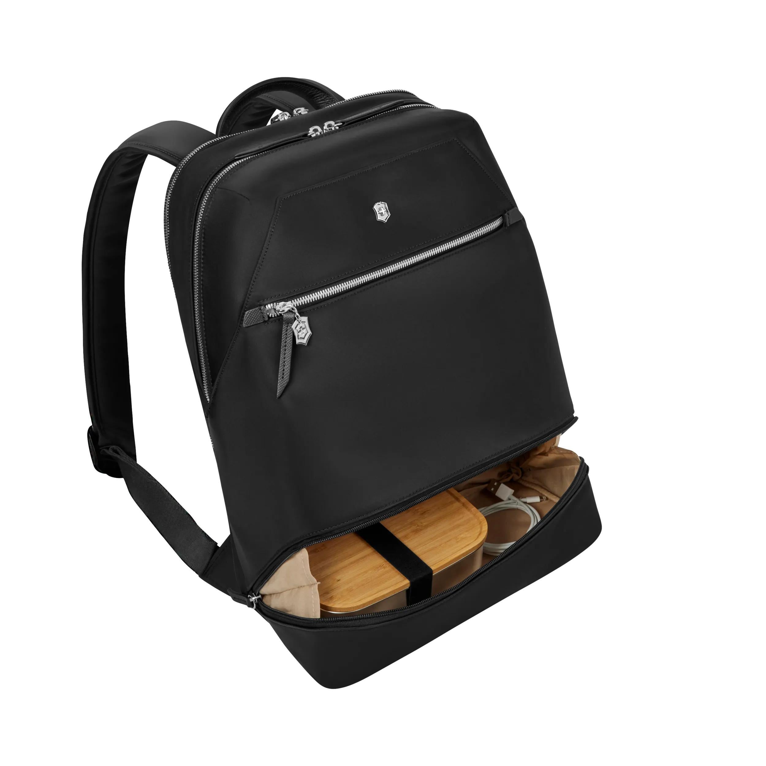 Victorinox Victoria Signature Deluxe Backpack in Black — detail view 4