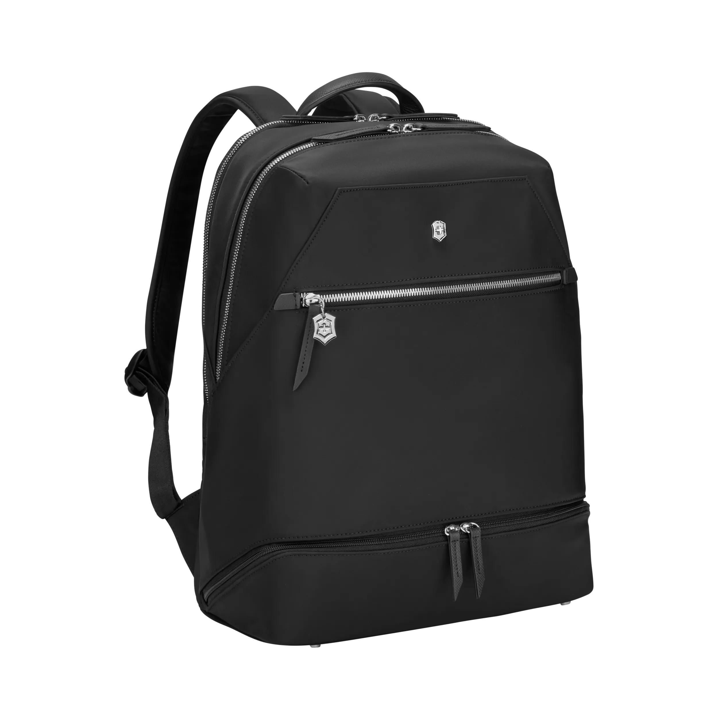 Victorinox Victoria Signature Deluxe Backpack in Black — angle view 3