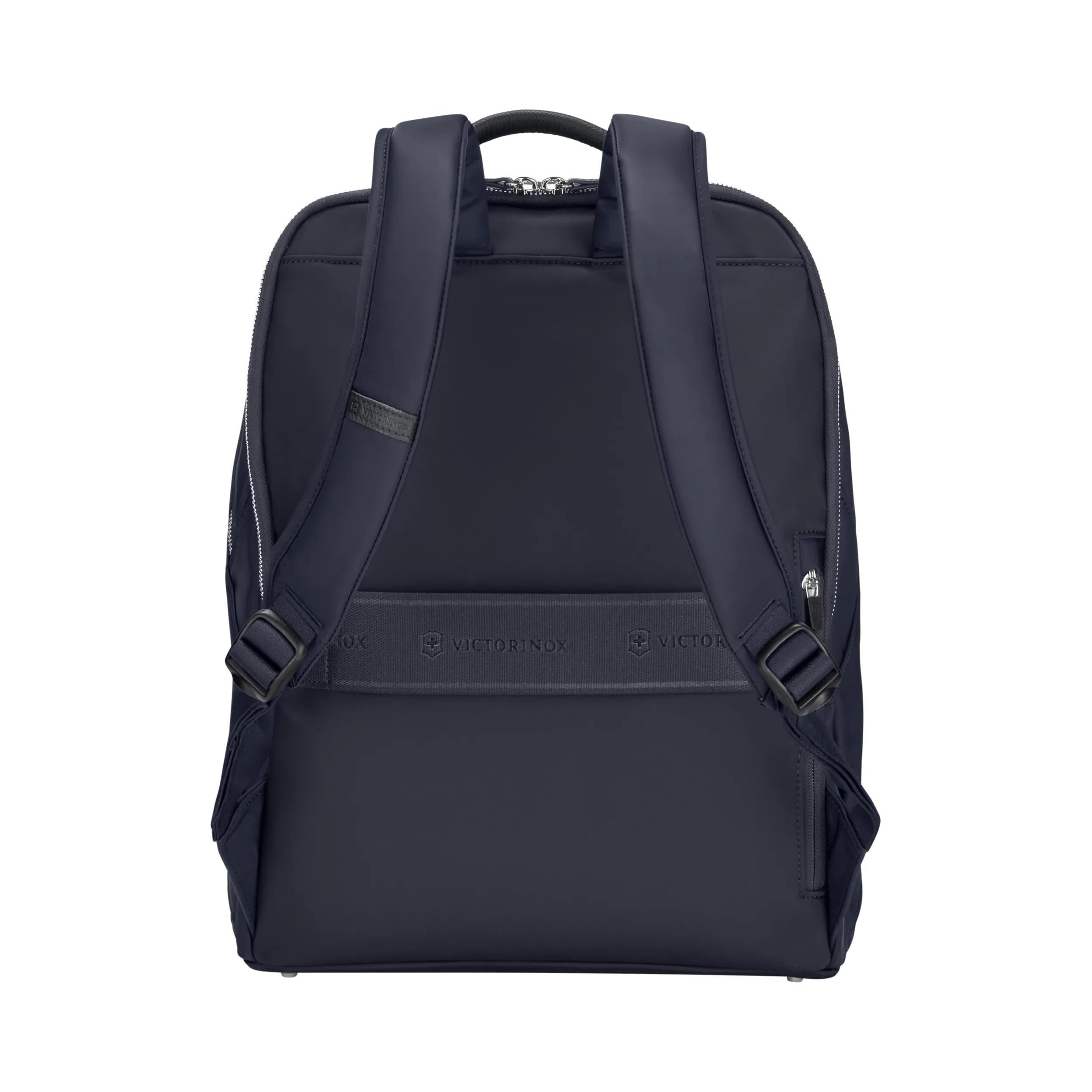 Victorinox Victoria Signature Deluxe Backpack in Midnight Blue — back view