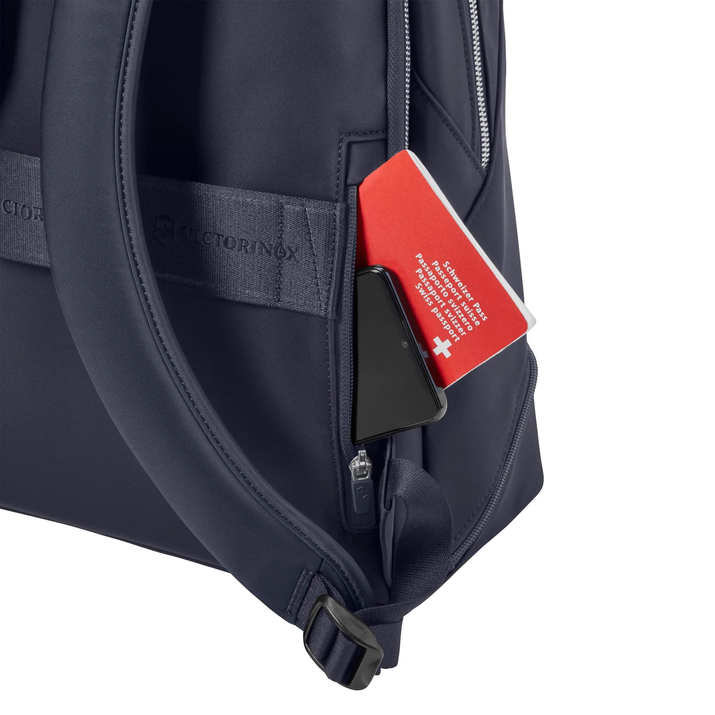 Victorinox Victoria Signature Deluxe Backpack in Midnight Blue — detail view 5