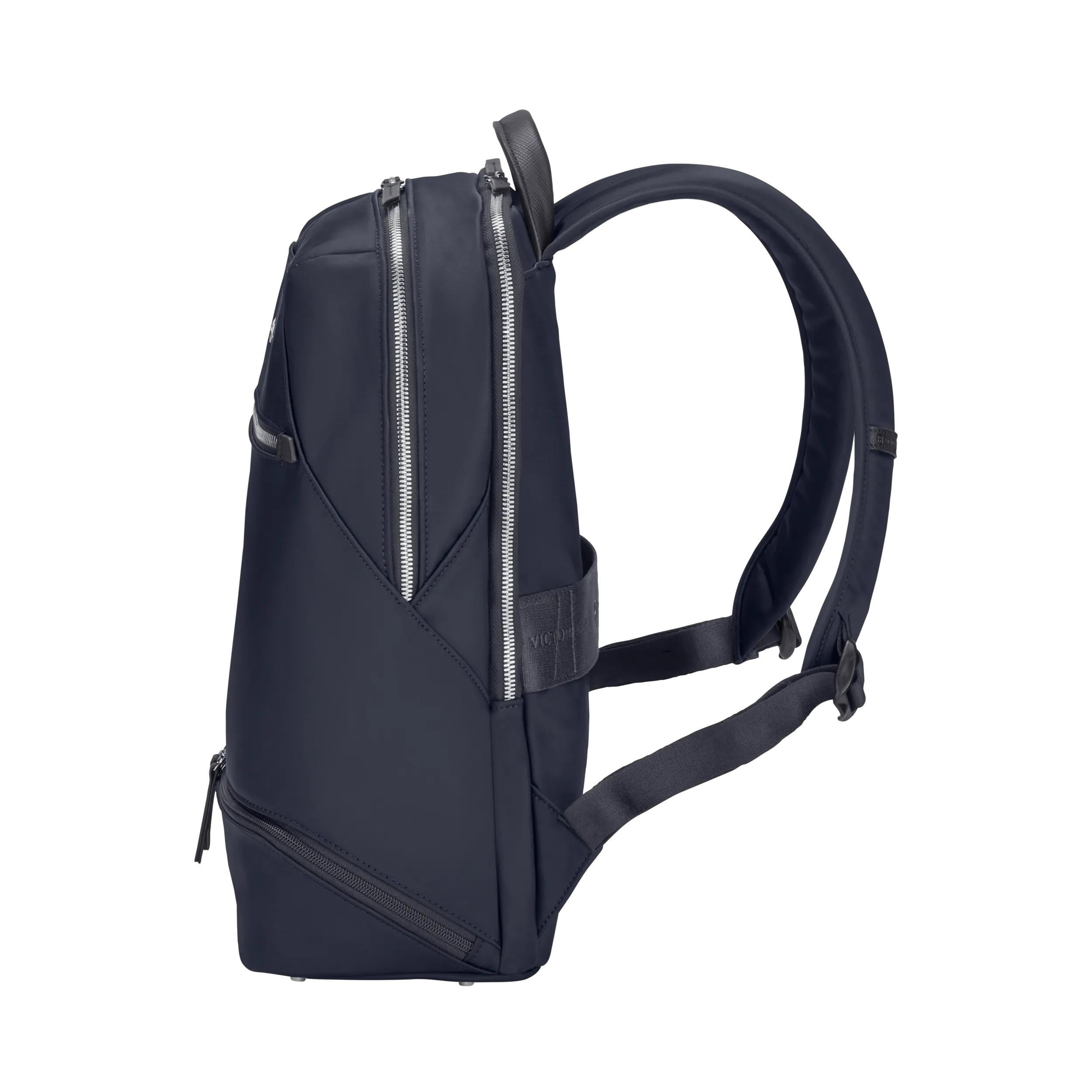 Victorinox Victoria Signature Deluxe Backpack in Midnight Blue — angle view 4