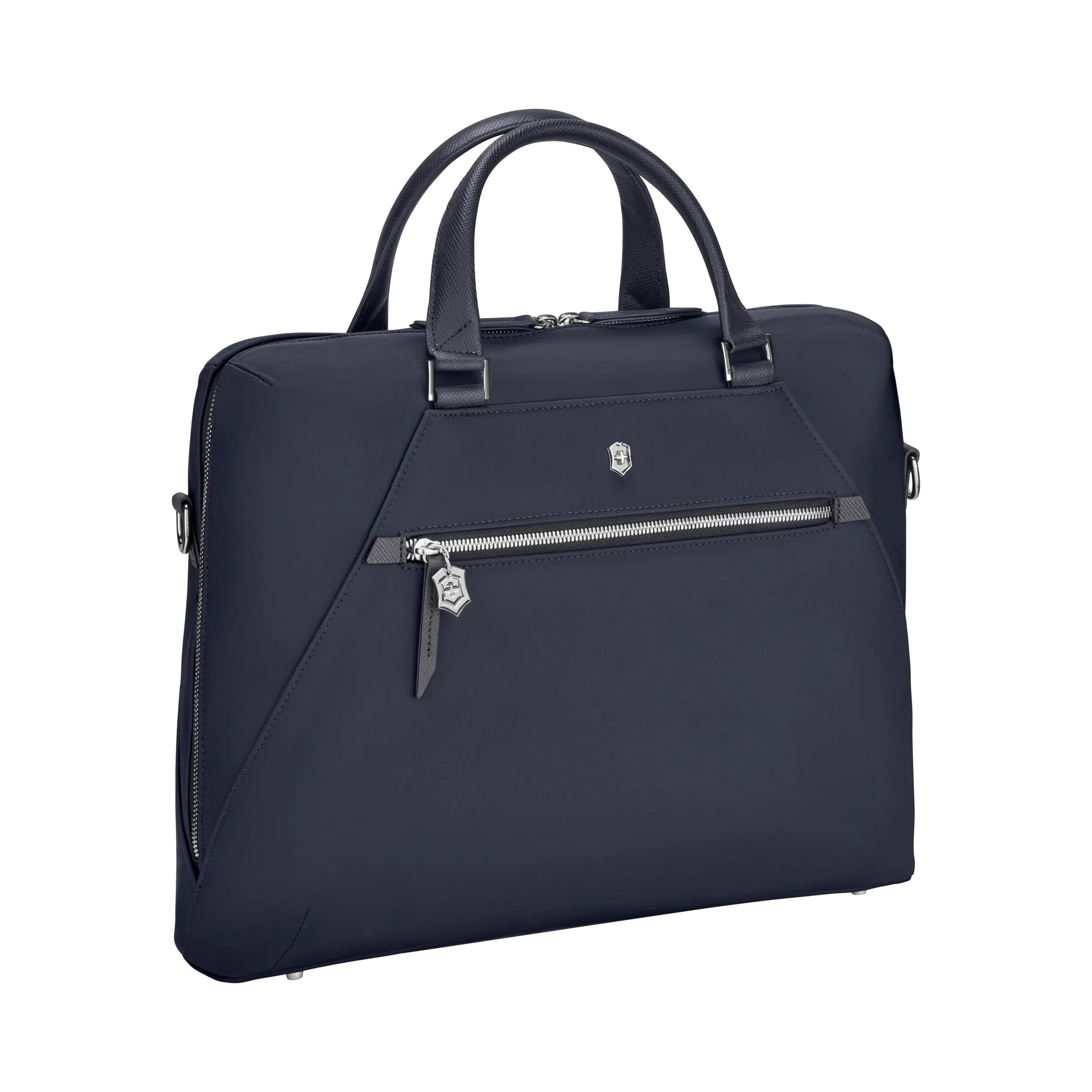Victorinox Victoria Signature Briefcase in Midnight Blue — angle view 4