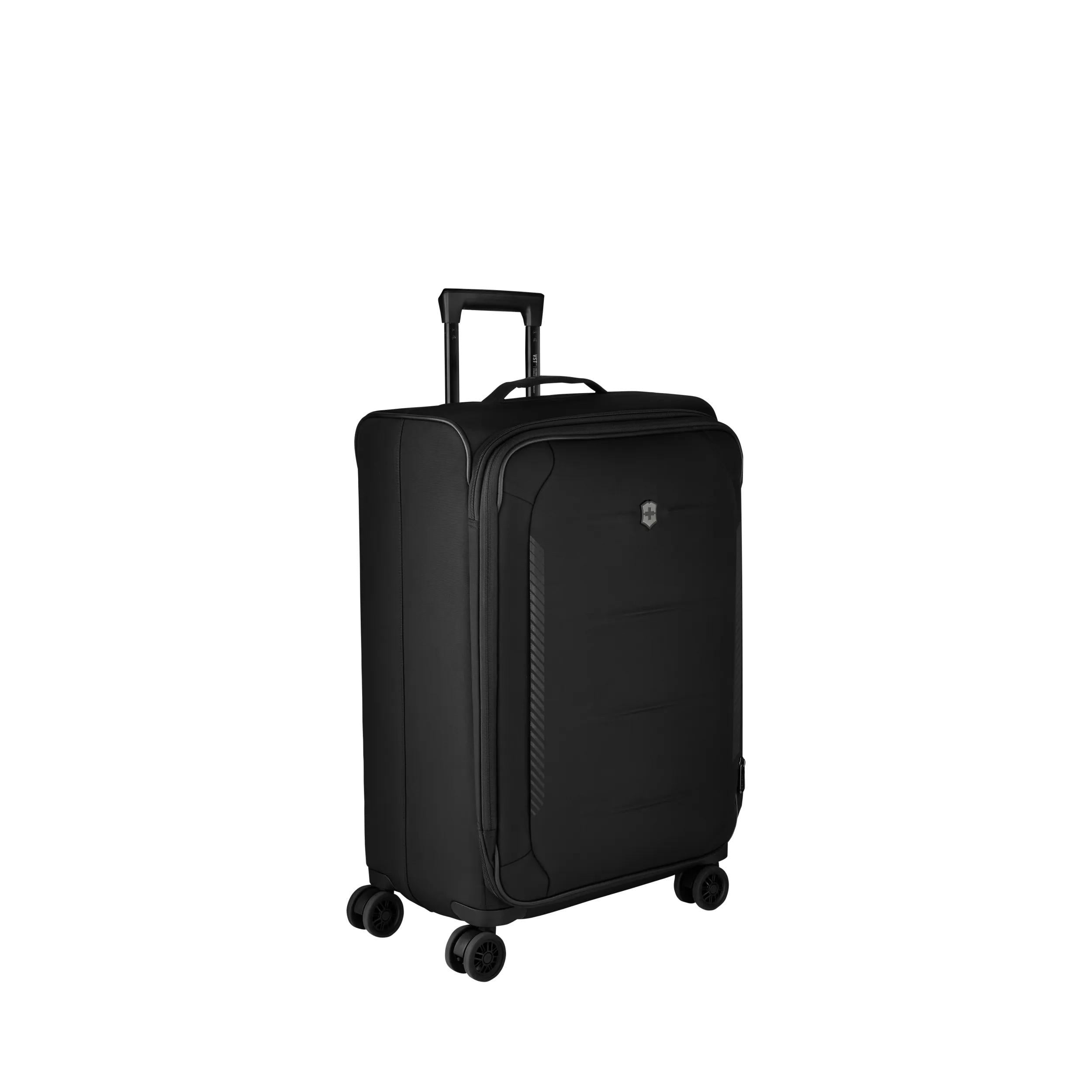 Victorinox Crosslight Medium Softside Case in Black — angle view 9