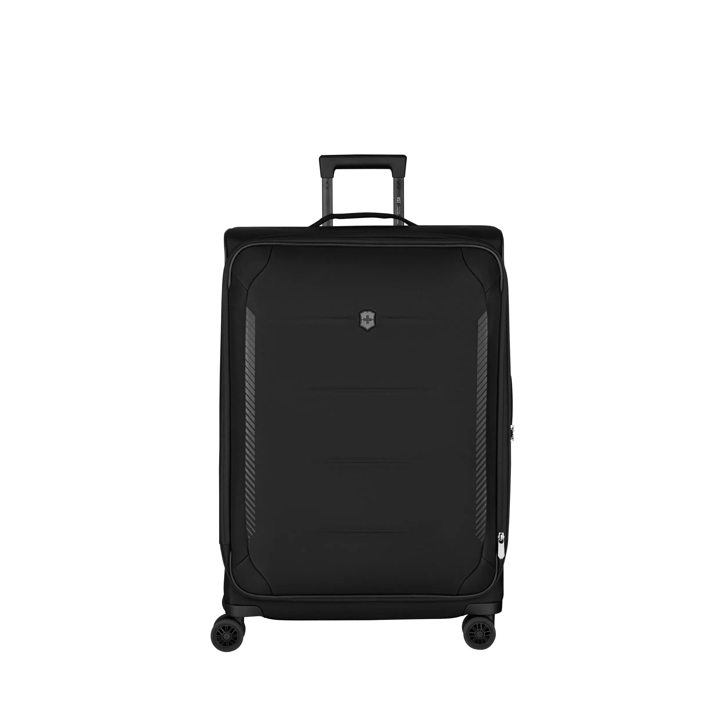 Victorinox Crosslight Large Softside Case in Black — angle view 3