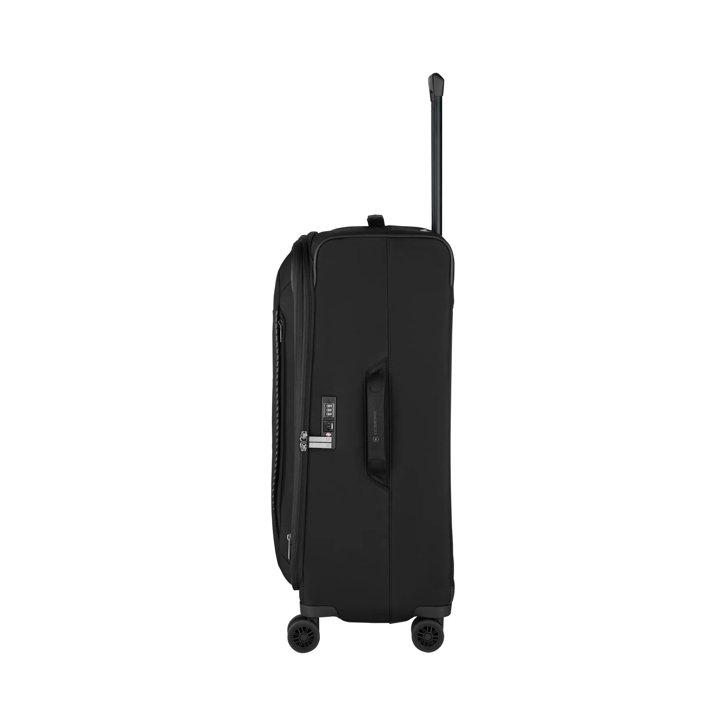 Victorinox Crosslight Large Softside Case in Black — angle view 10