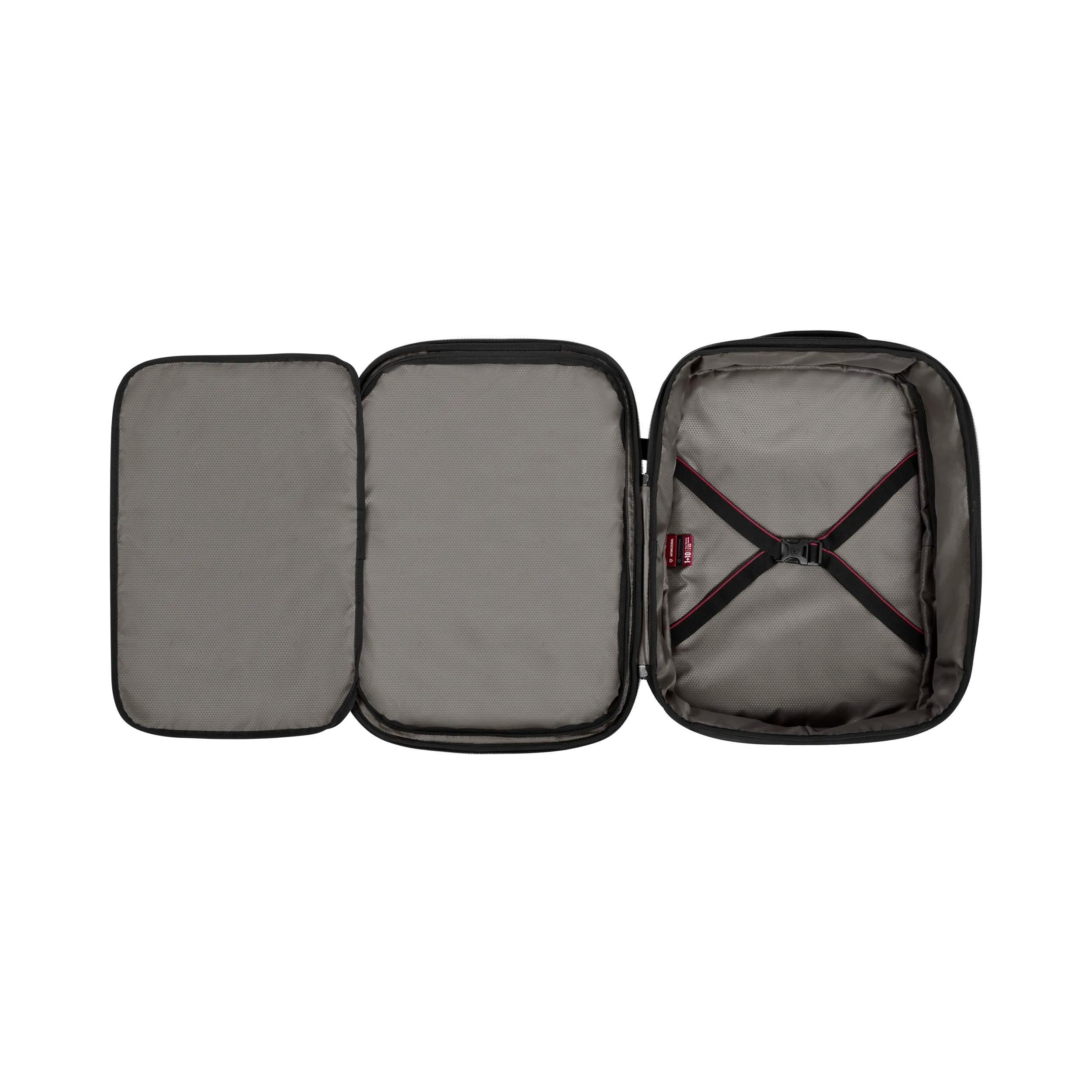 Victorinox Crosslight Boarding Bag in Black — interior view 3