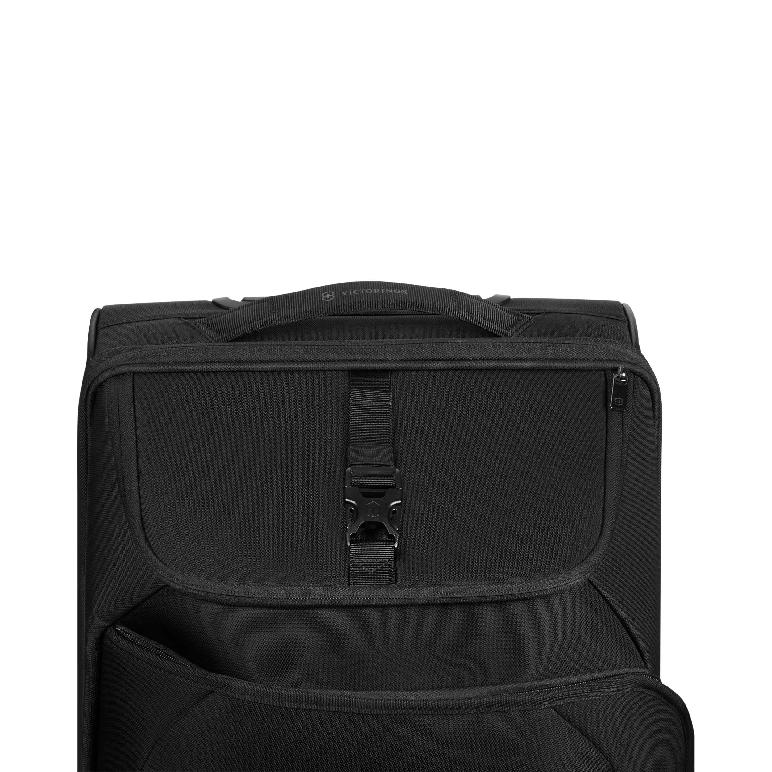 Victorinox Crosslight Wheeled Duffel in Black — detail view 3