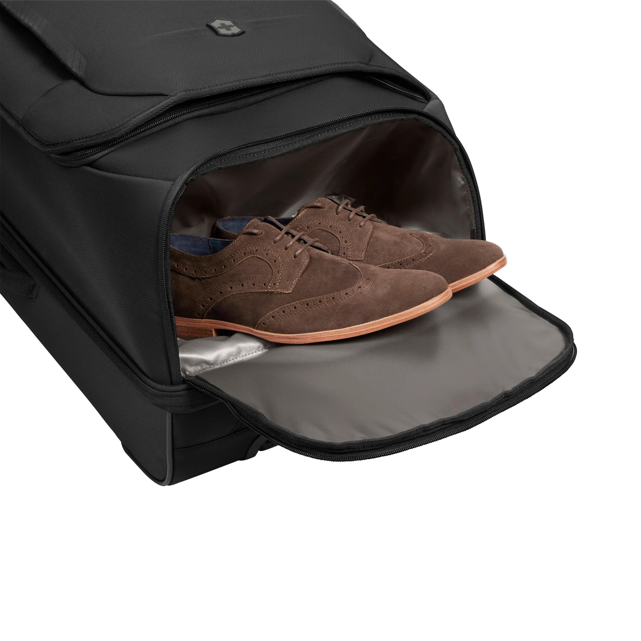 Victorinox Crosslight Wheeled Duffel in Black — detail view 4