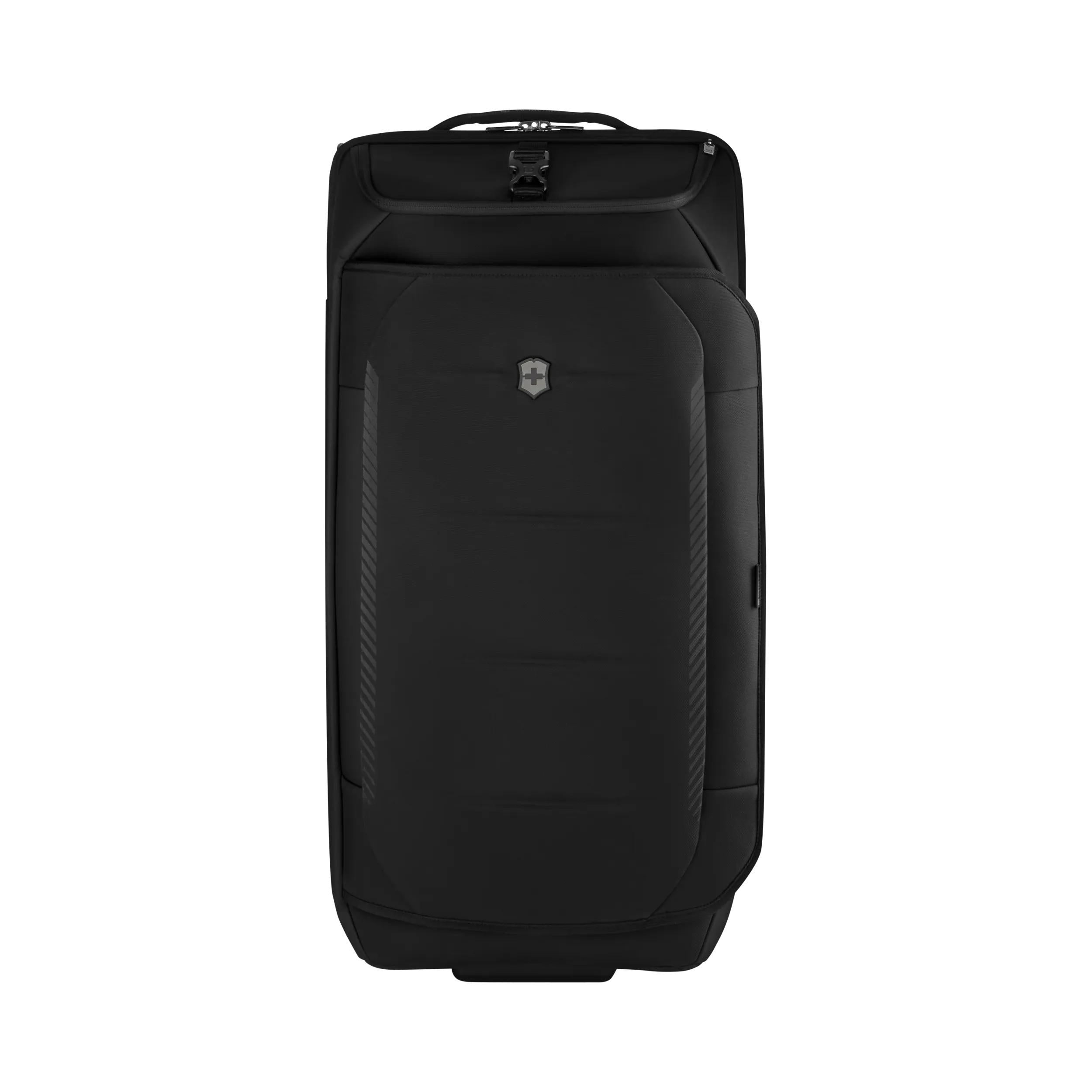 Victorinox Crosslight Wheeled Duffel in Black — front view