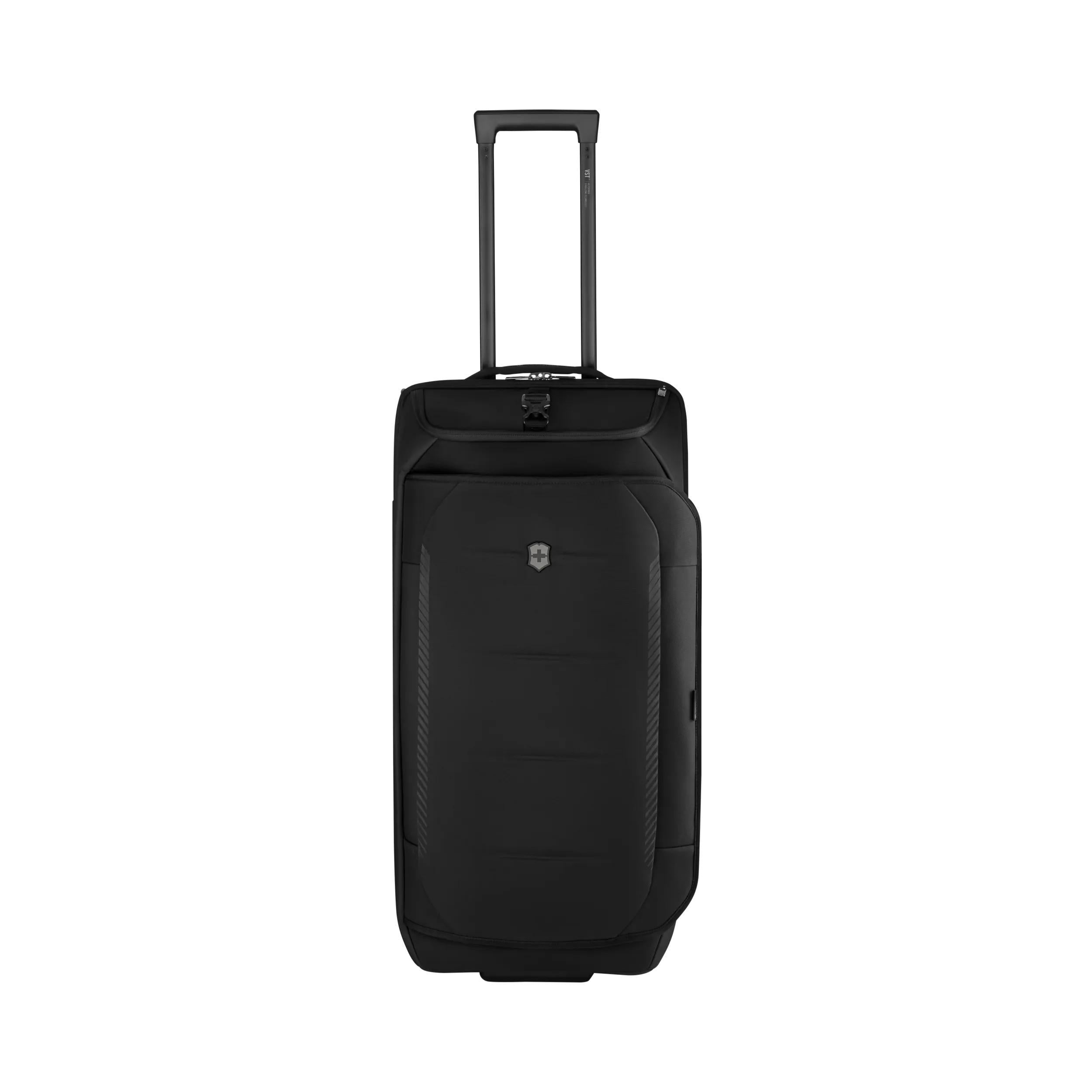Victorinox Crosslight Wheeled Duffel in Black — angle view 2