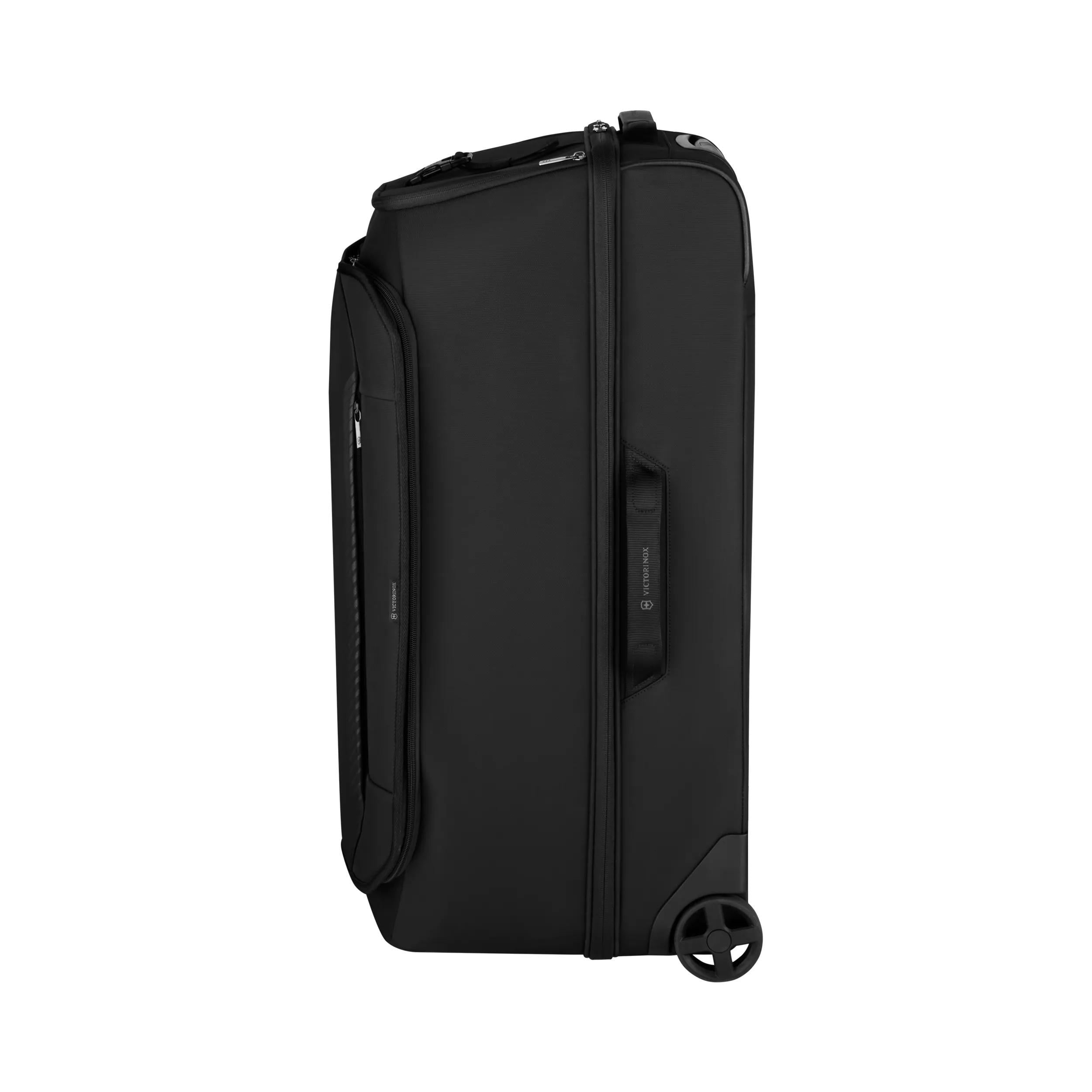 Victorinox Crosslight Wheeled Duffel in Black — angle view 10