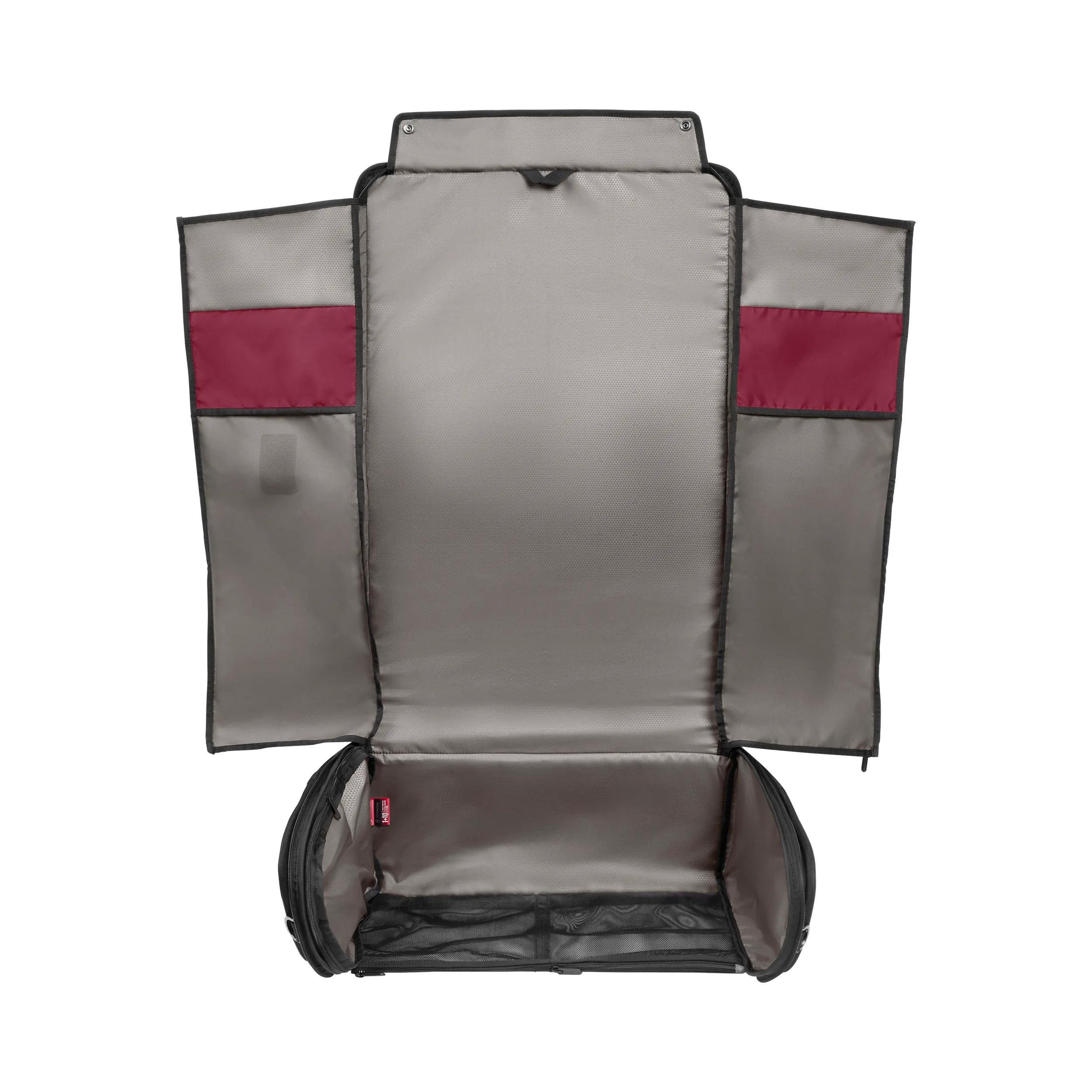 Victorinox Crosslight Garment Bag in Black — interior view