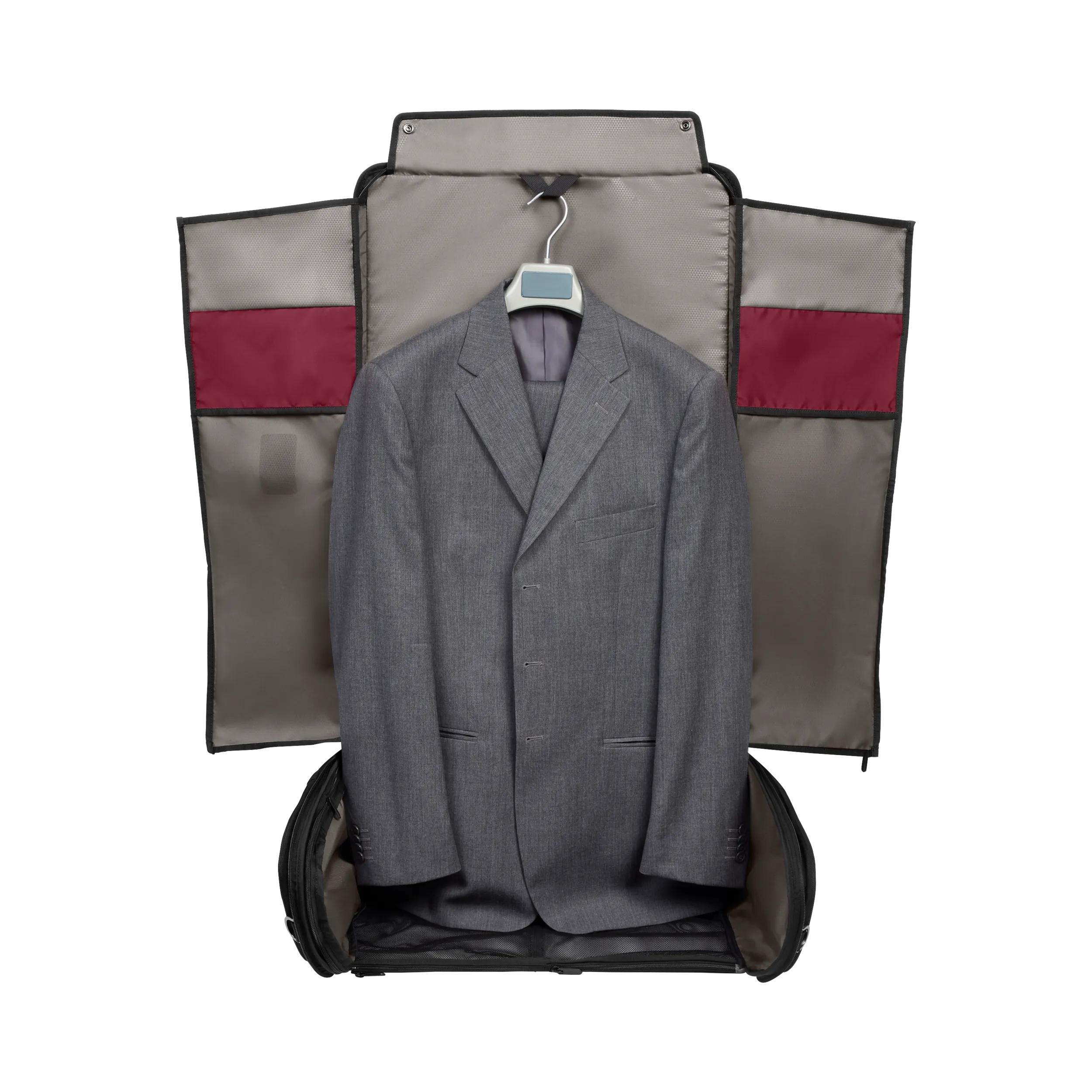 Victorinox Crosslight Garment Bag in Black — interior view 2