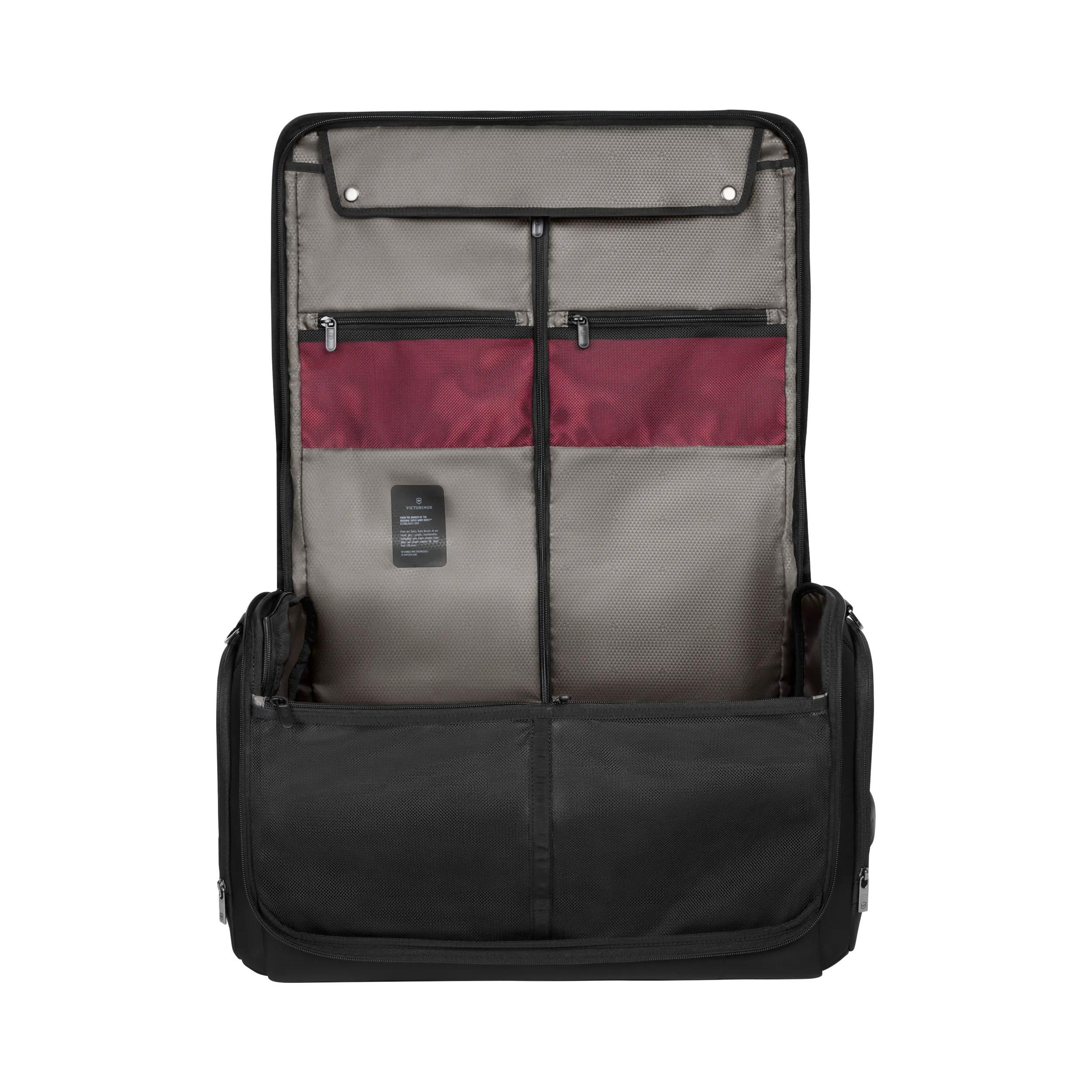 Victorinox Crosslight Garment Bag in Black — interior view 3