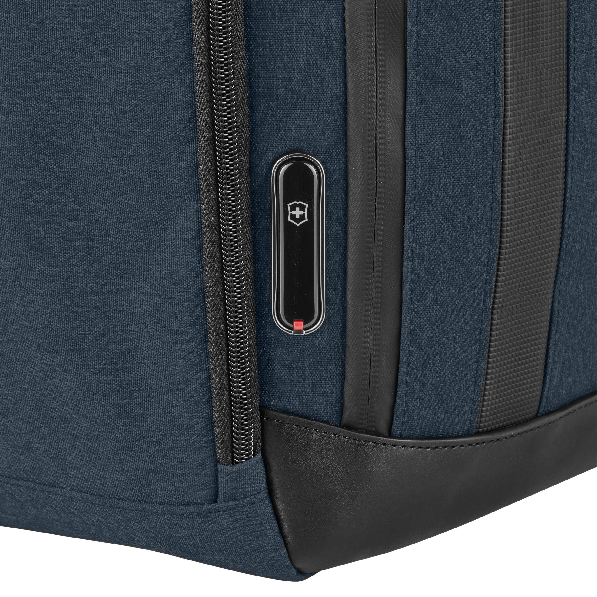 Victorinox Architecture Urban2 Deluxe Backpack in Blue / Black — detail view 8