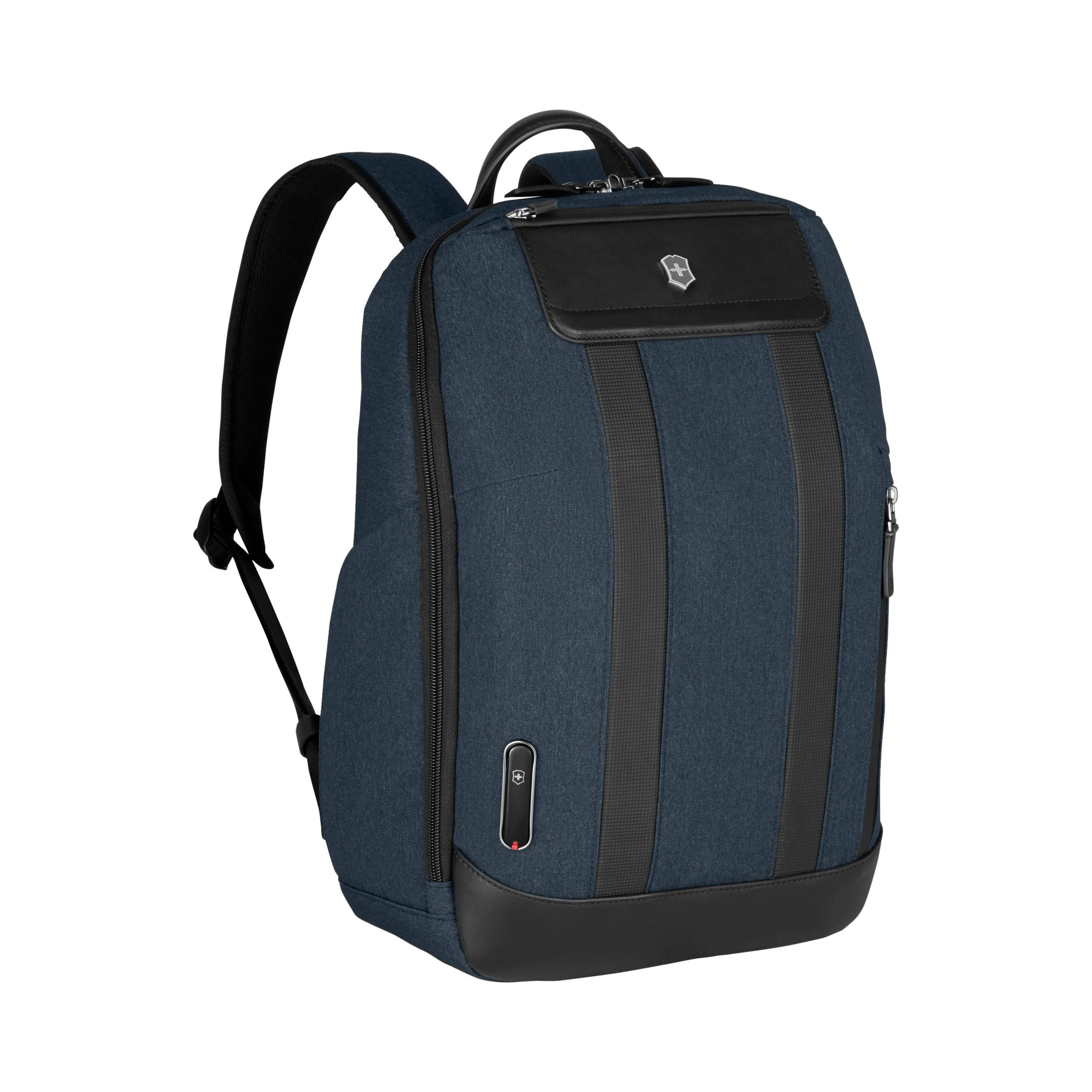 Victorinox Architecture Urban2 City Backpack in Blue / Black — angle view 2