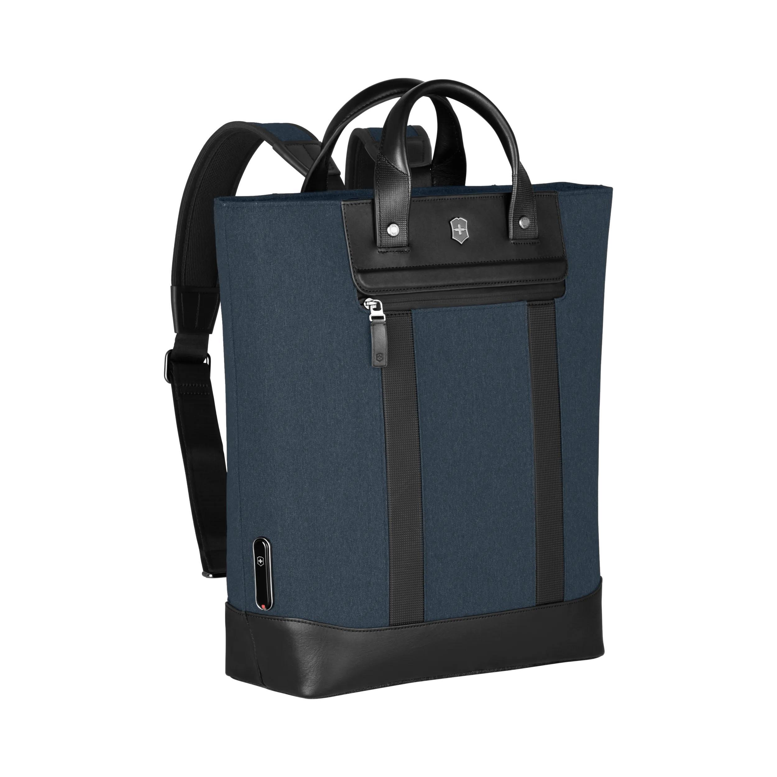 Victorinox Architecture Urban2 2-Way Carry Tote in Blue / Black — angle view 5