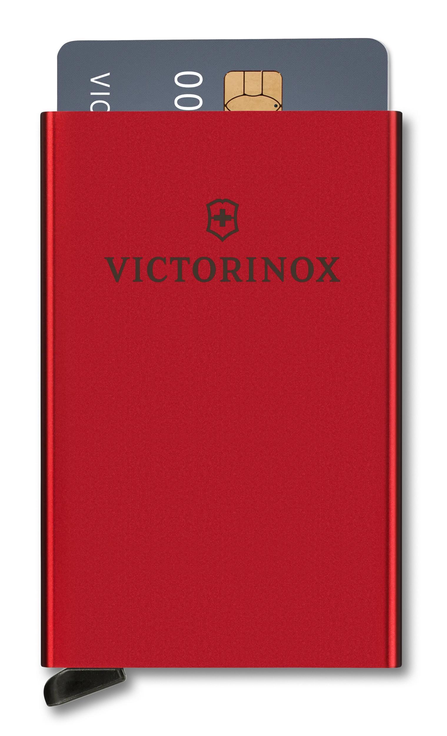 Victorinox Altius Secrid Essential Card Wallet in Red — angle view 3