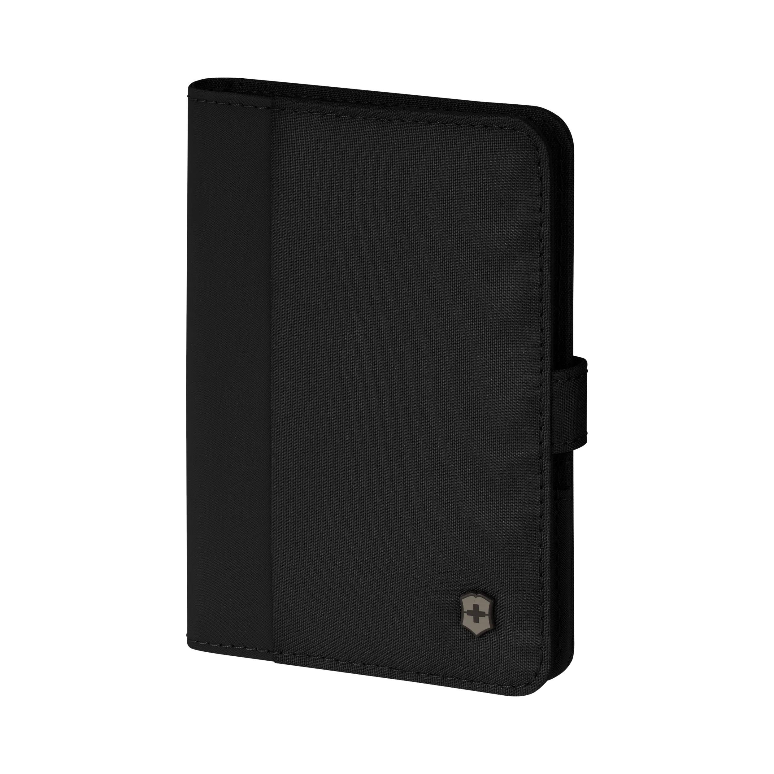 Victorinox Travel Essentials Passport Holder in Black — angle view 2