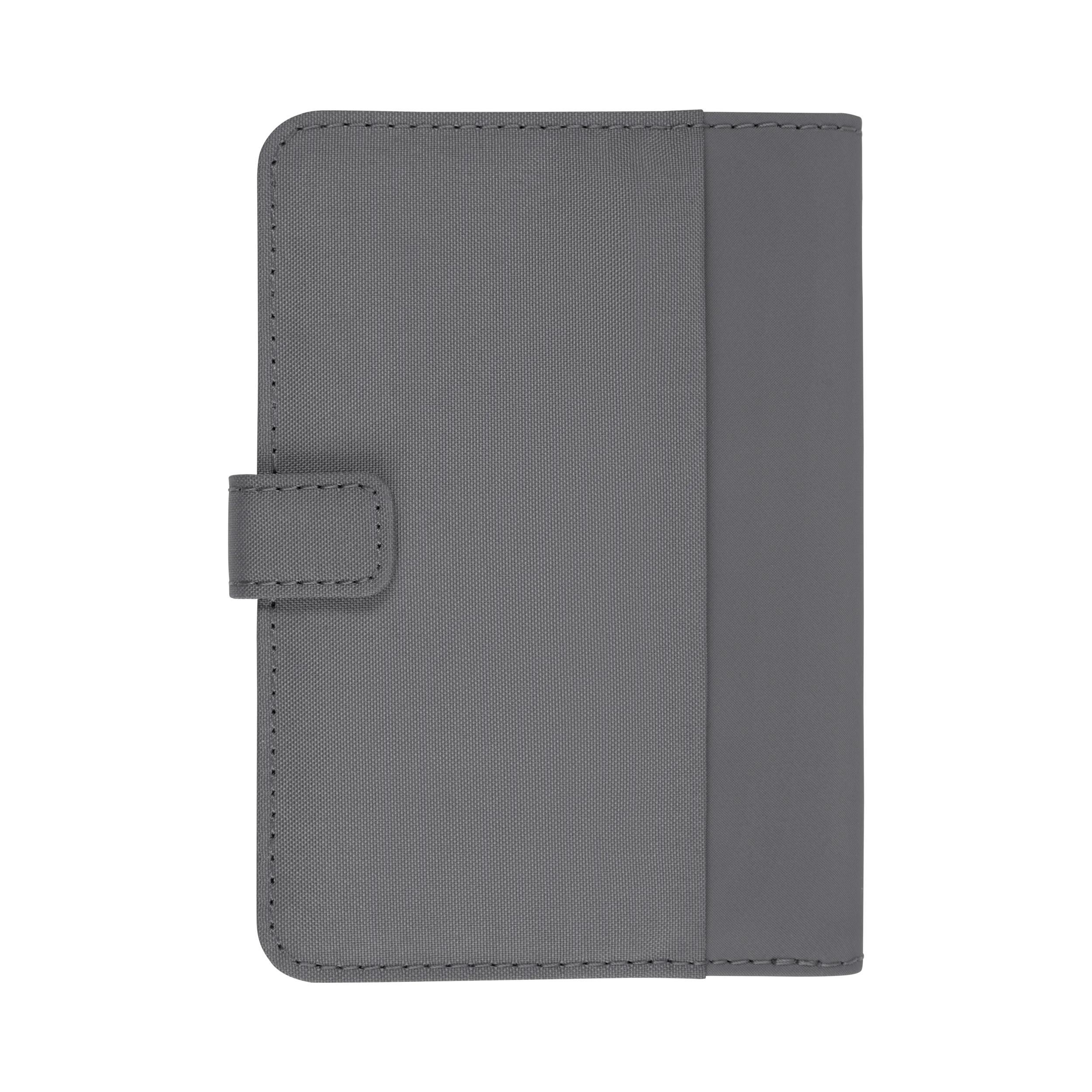 Victorinox Travel Essentials Passport Holder in Gray — back view