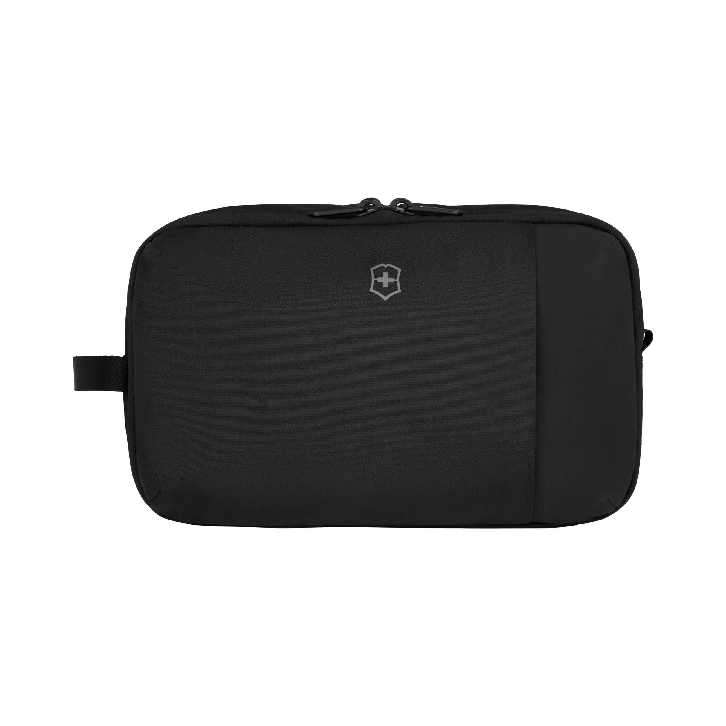 Victorinox Travel Essentials Toiletry Bag in Black — front view