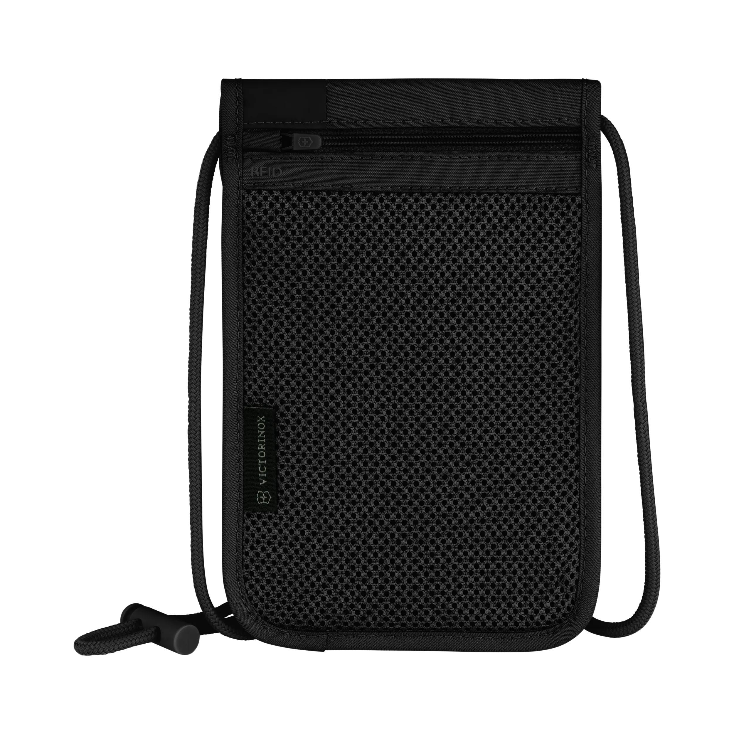 Victorinox Travel Essentials Security Neck Pouch in Black — back view