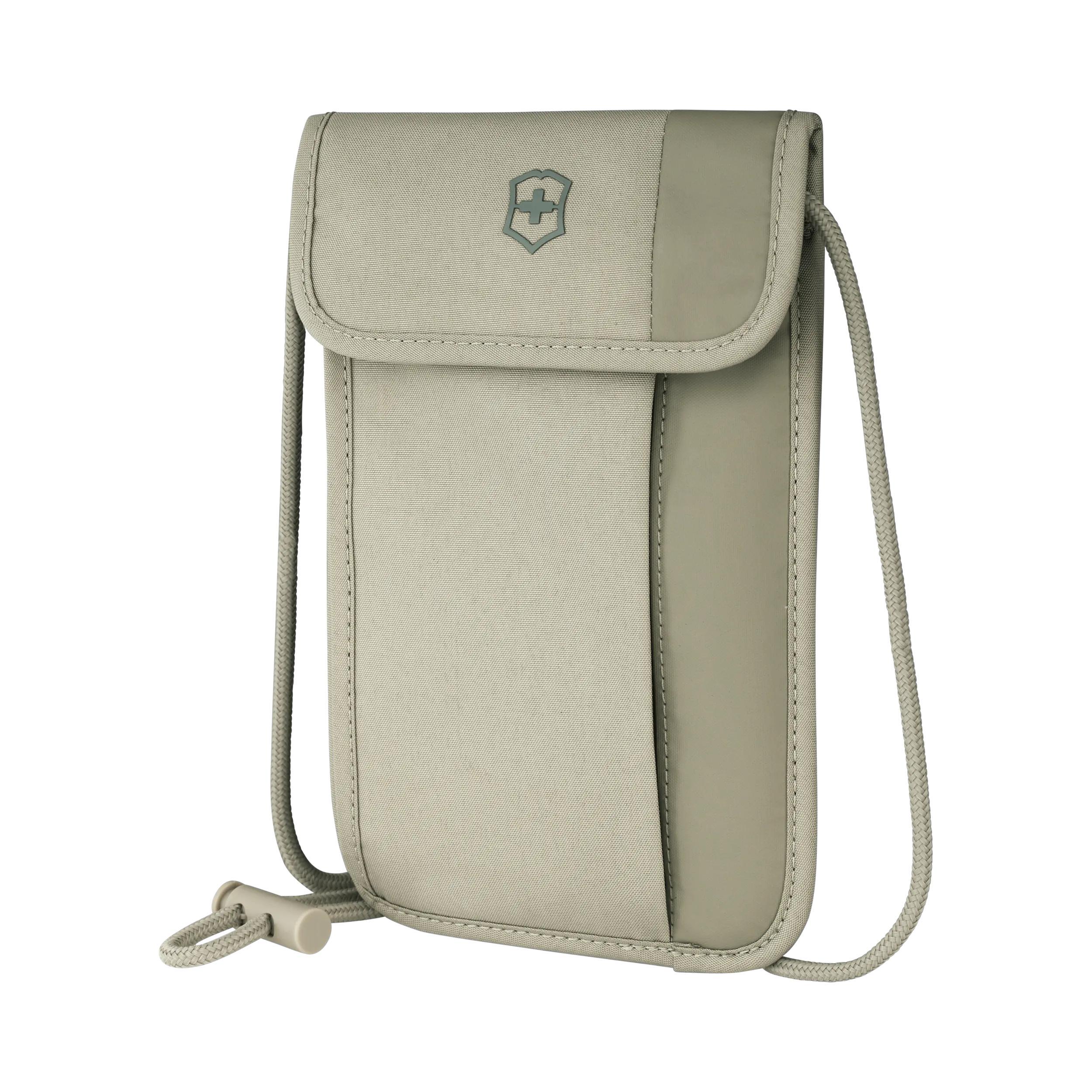 Victorinox Travel Essentials Security Neck Pouch in Nude — angle view 2