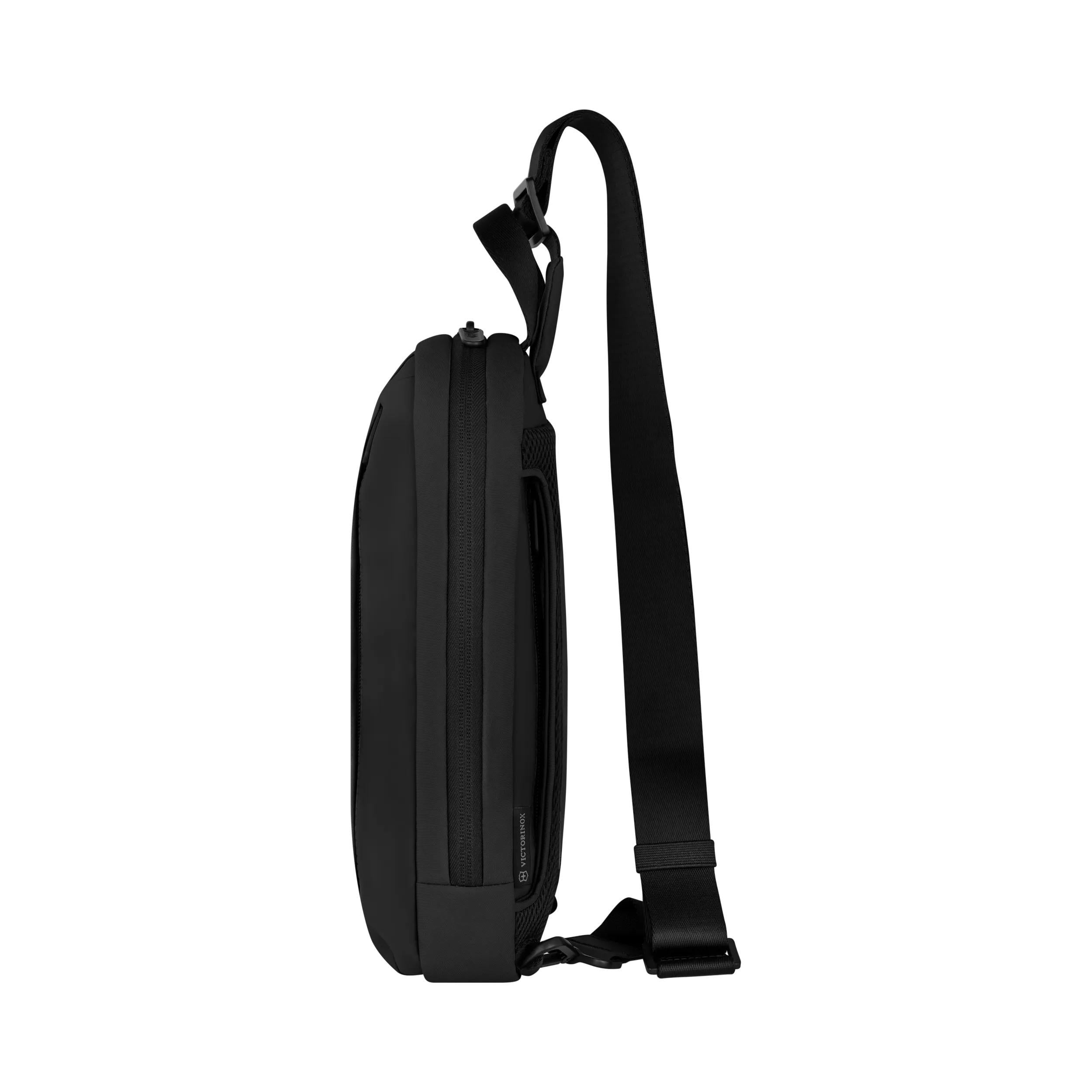 Victorinox Travel Essentials Sling Bag in Black — angle view 2