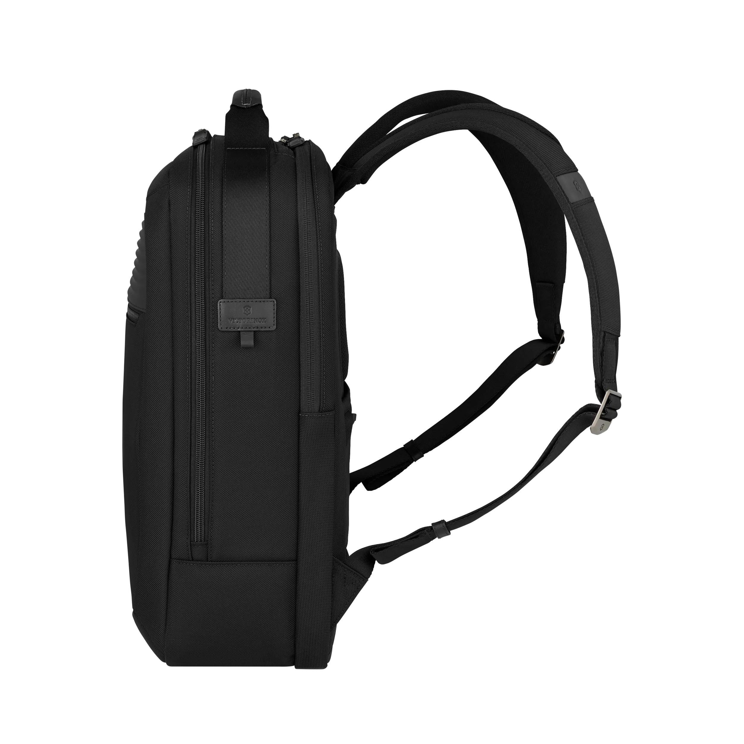 Victorinox Mythic Deluxe Backpack in Black — angle view 3